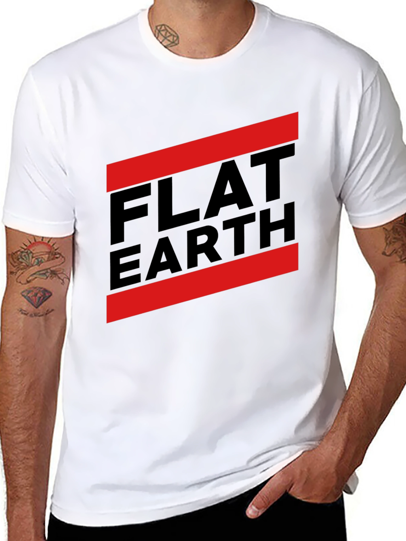 Flat Earth Conspiracy T-Shirt - Bold Statement Tee