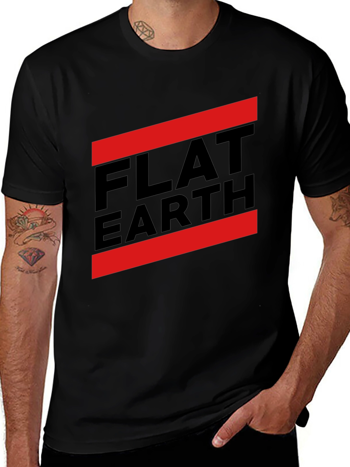 Flat Earth Conspiracy T-Shirt - Bold Statement Tee