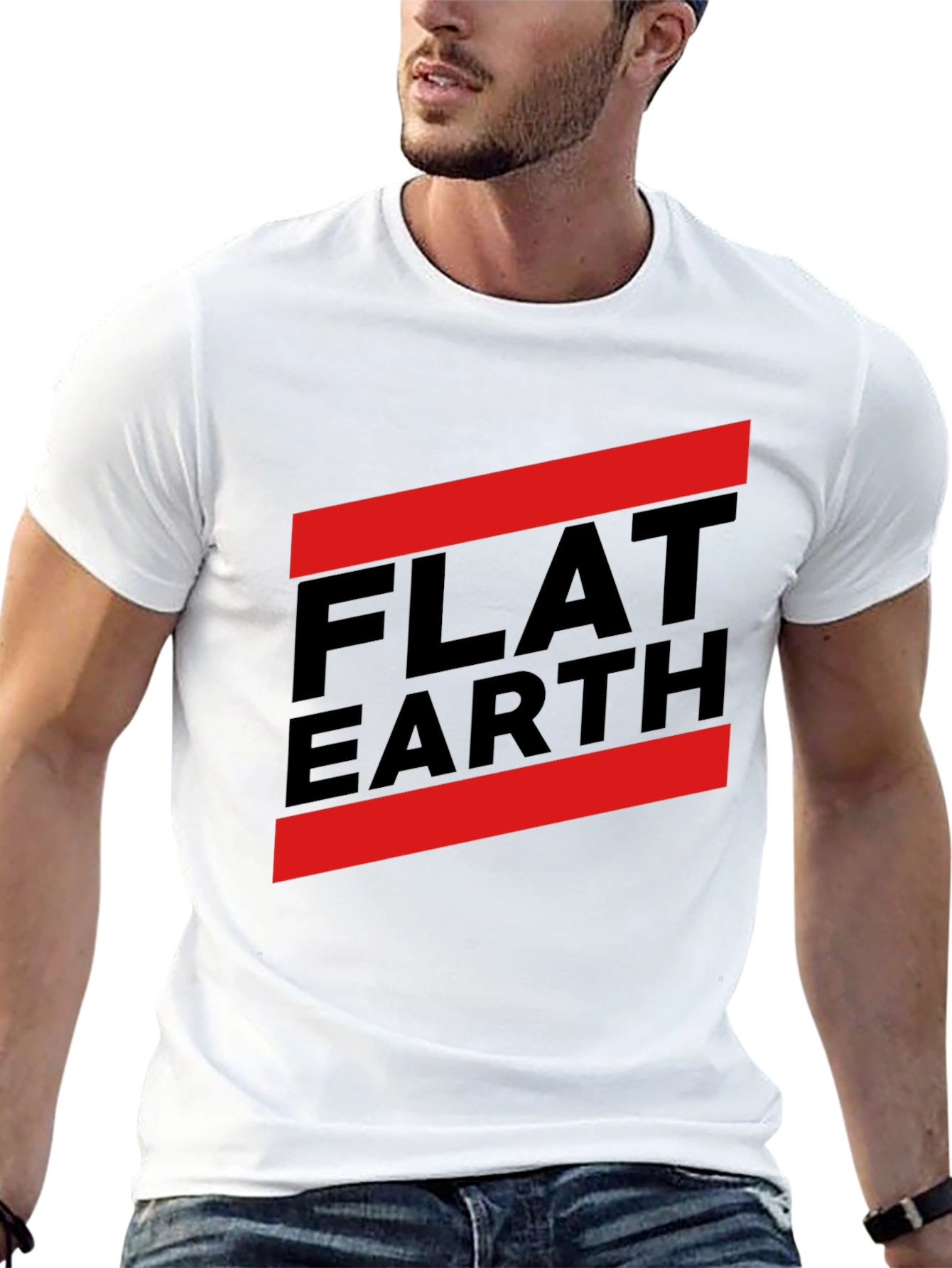 Flat Earth Conspiracy T-Shirt - Bold Statement Tee