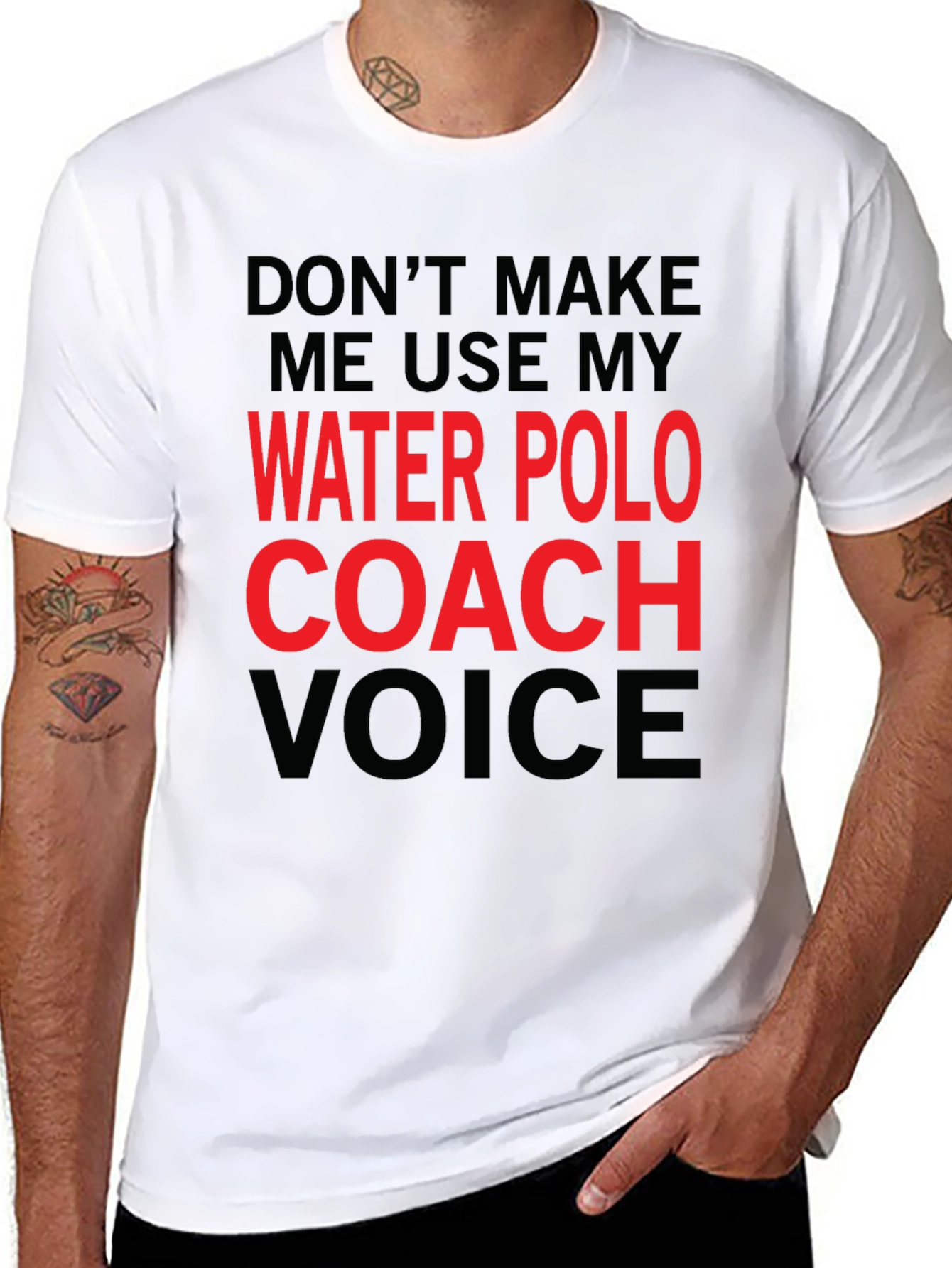 Water Polo Coach Voice T-Shirt - Funny Coaching Gift