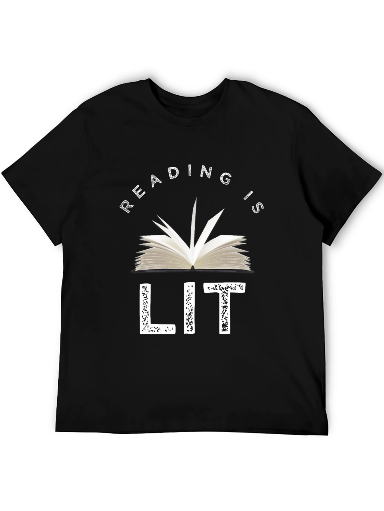 Reading is LIT T-Shirt | Book Lover Novelty Tee
