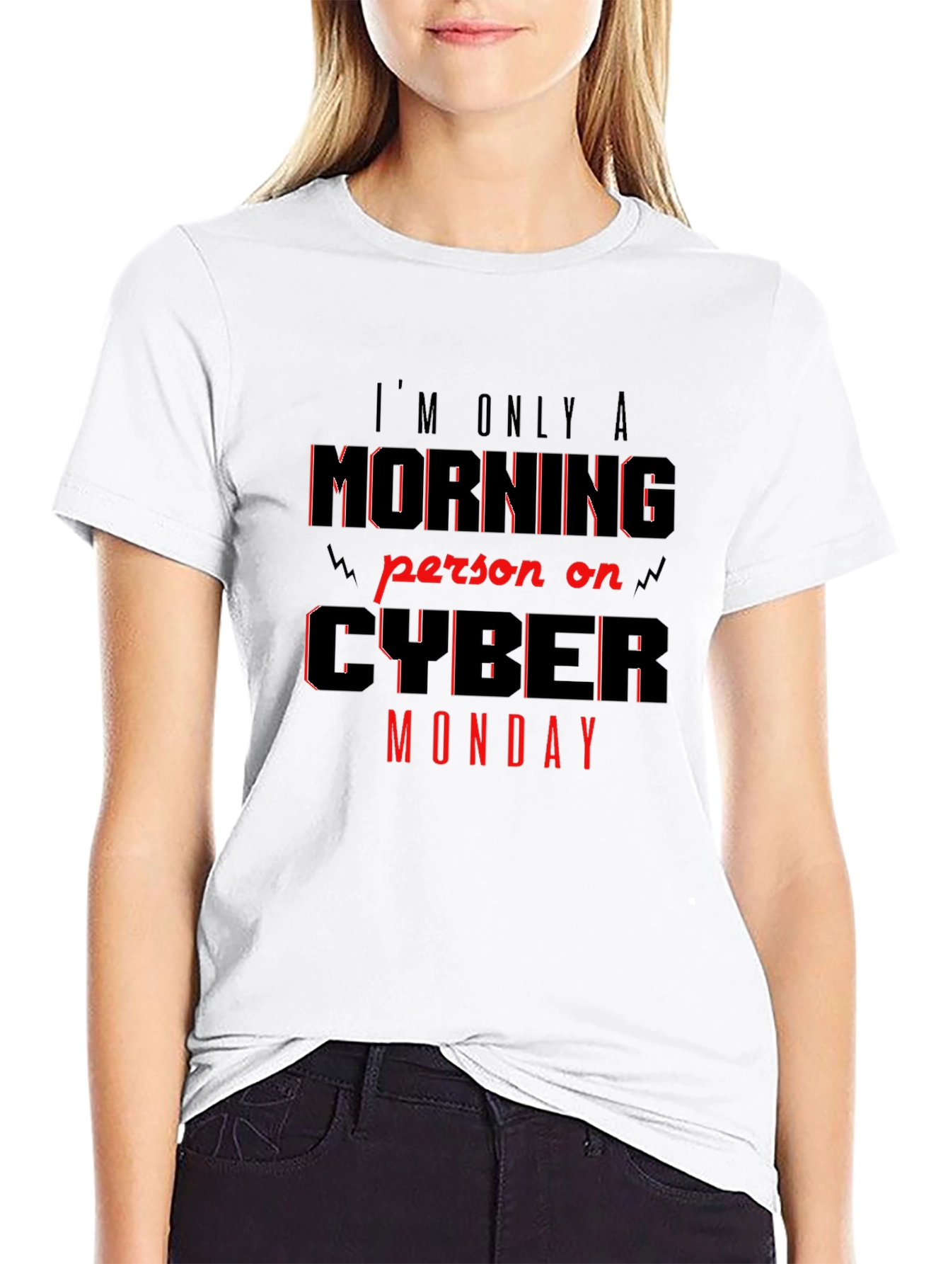 Cyber Monday Morning Person Graphic T-Shirt