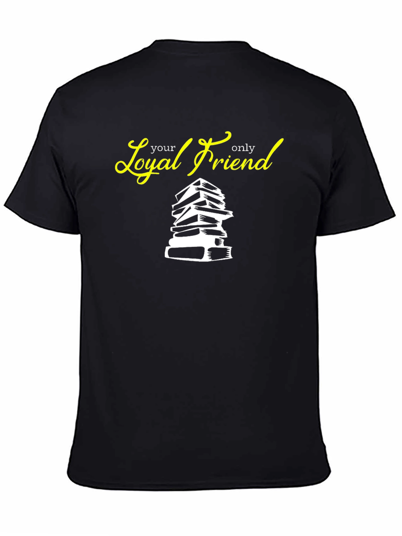 Loyal Friend Books Graphic Tee - Black Cotton T-Shirt