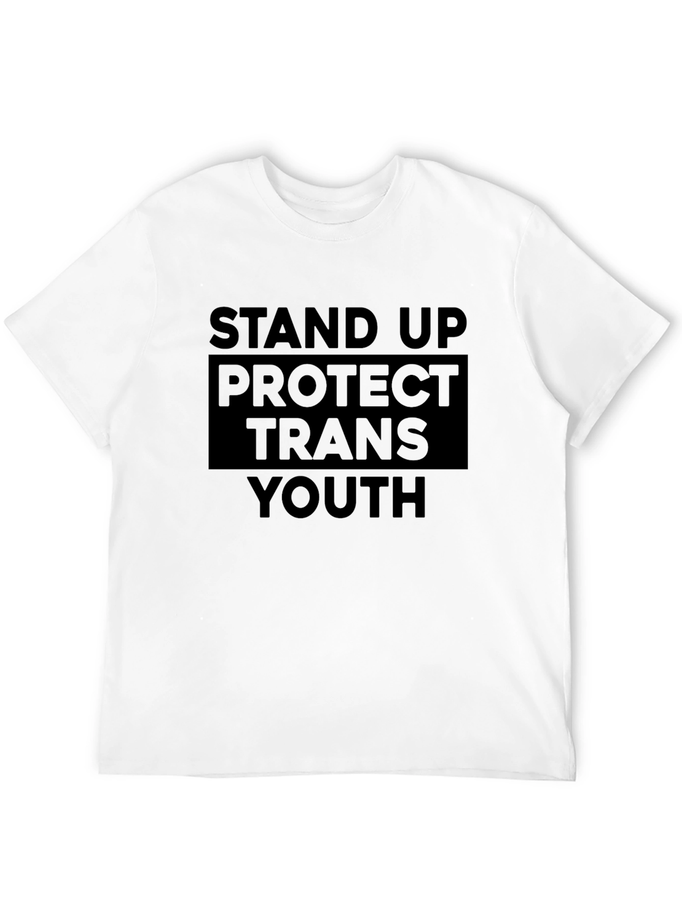 Stand Up Protect Trans Youth Black T-Shirt