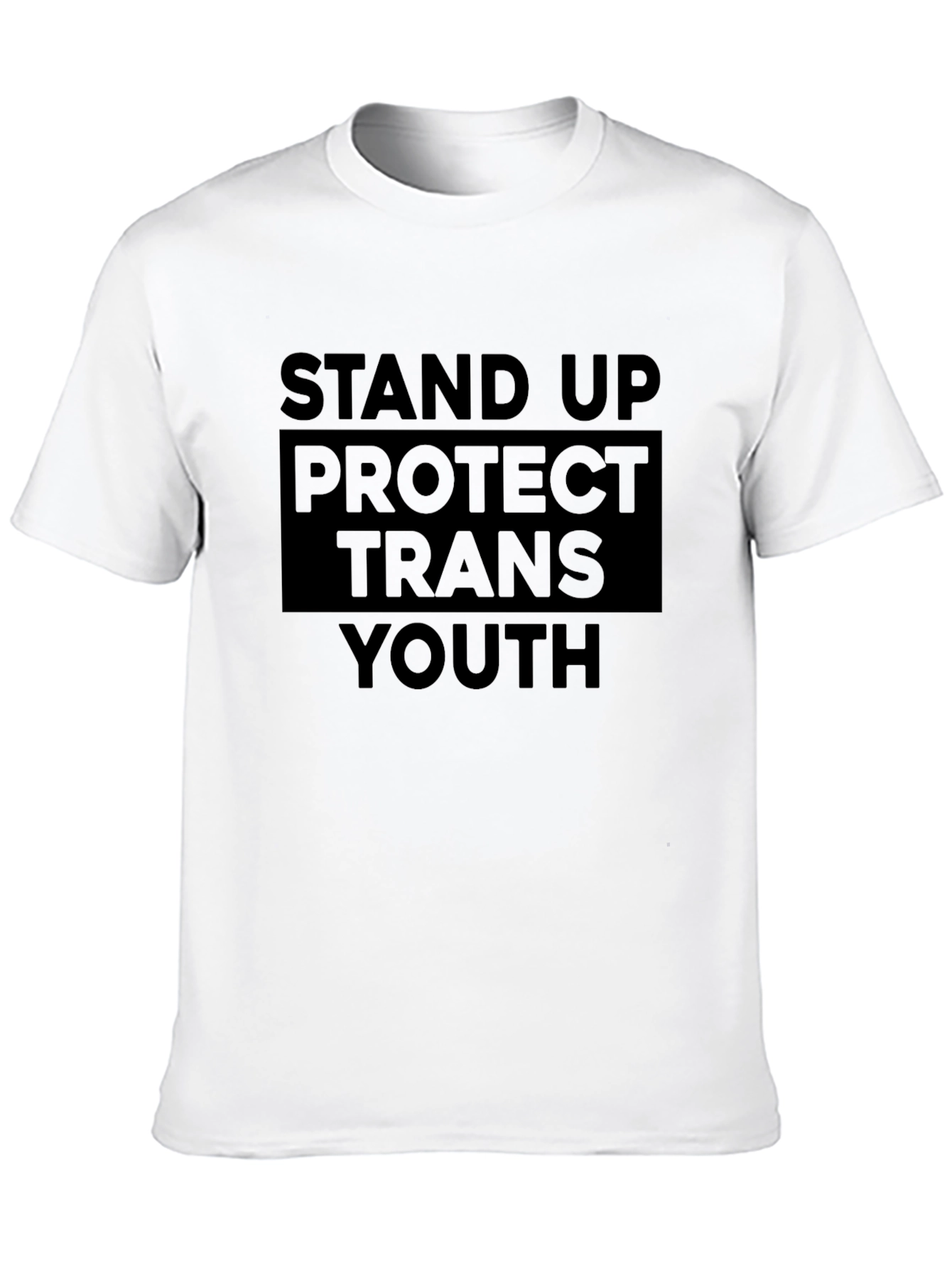 Stand Up Protect Trans Youth Black T-Shirt