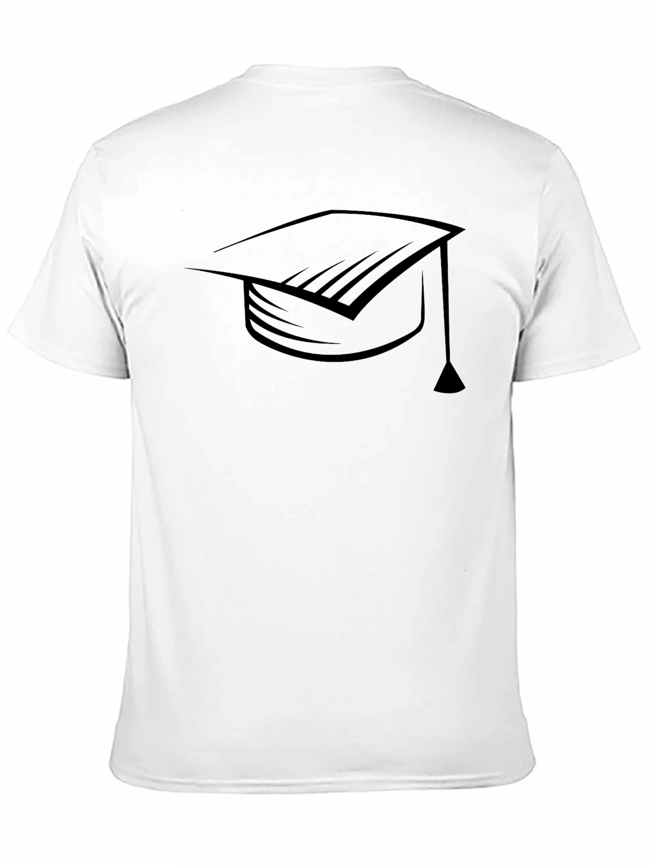 Graduation Cap Graphic T-Shirt - Soft Cotton Blend