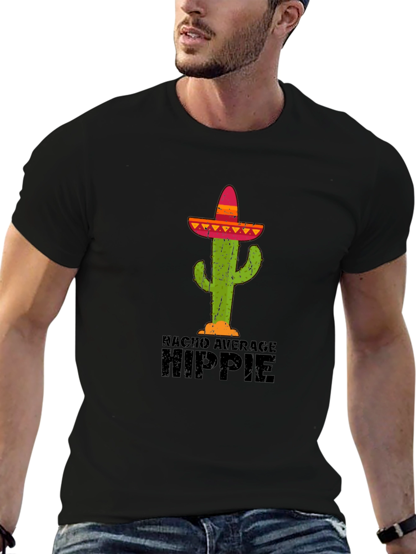 Nacho Average Hippie Cactus T-Shirt