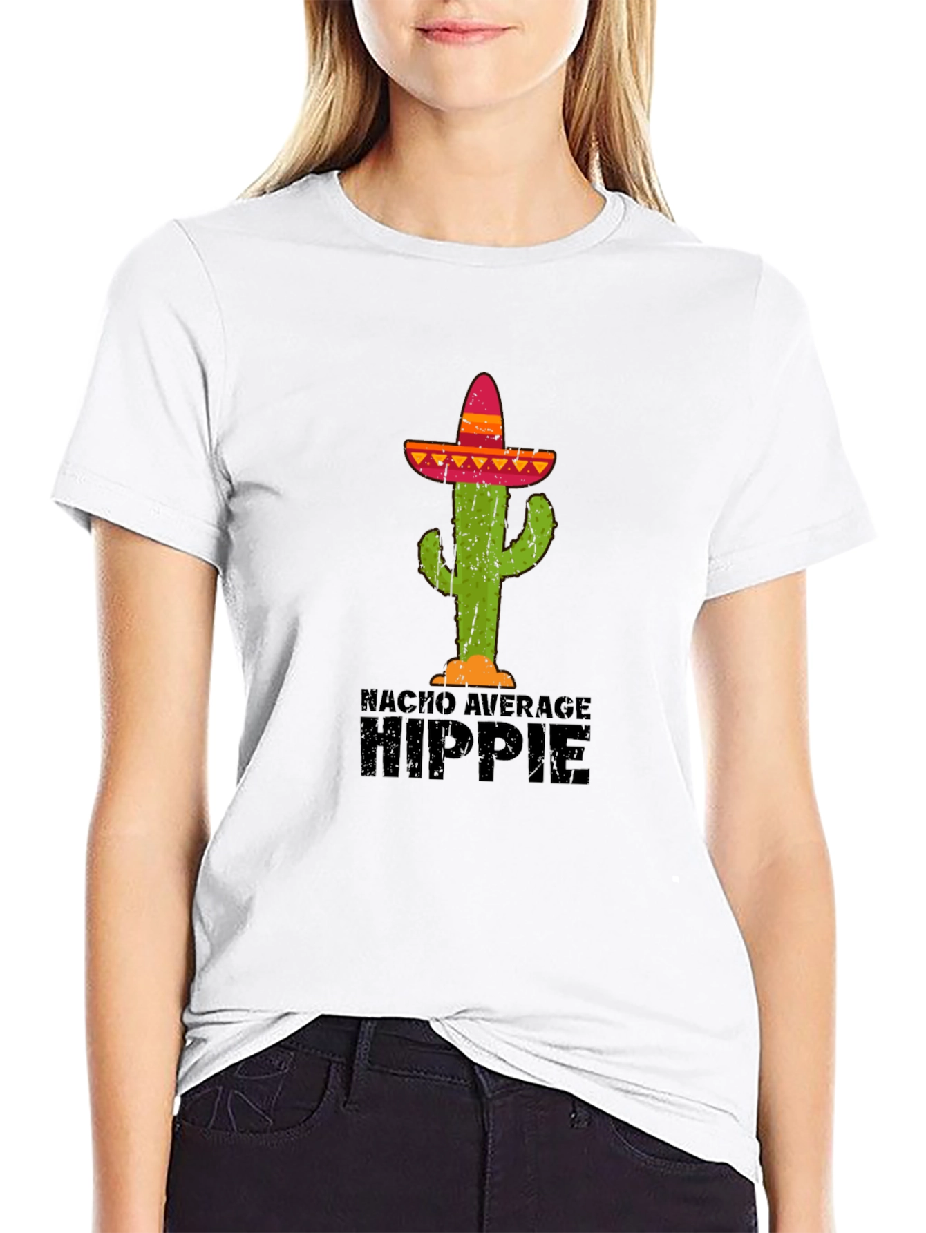 Nacho Average Hippie Cactus T-Shirt