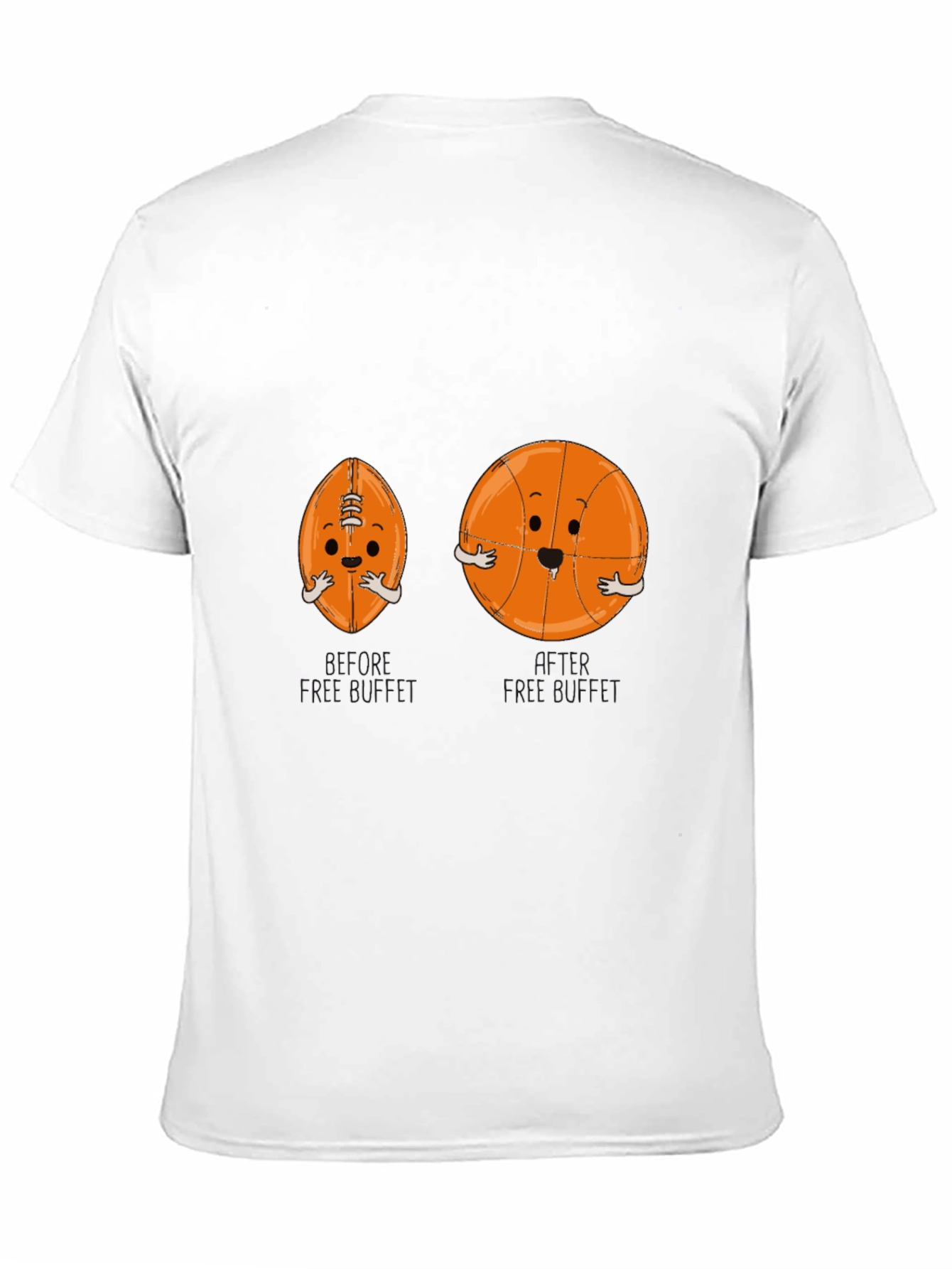 Funny Hugging Sports Balls Black T-Shirt