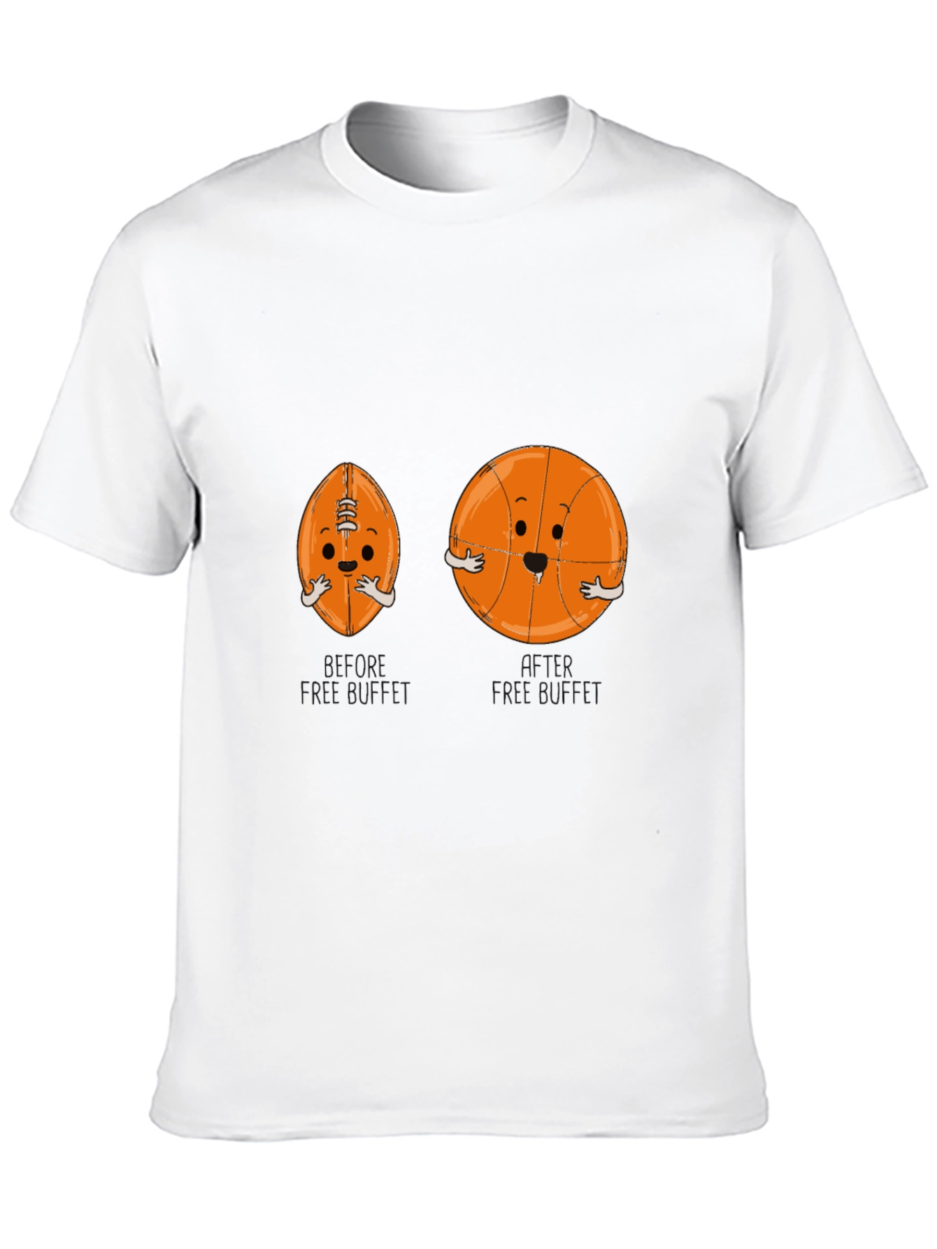 Funny Hugging Sports Balls Black T-Shirt