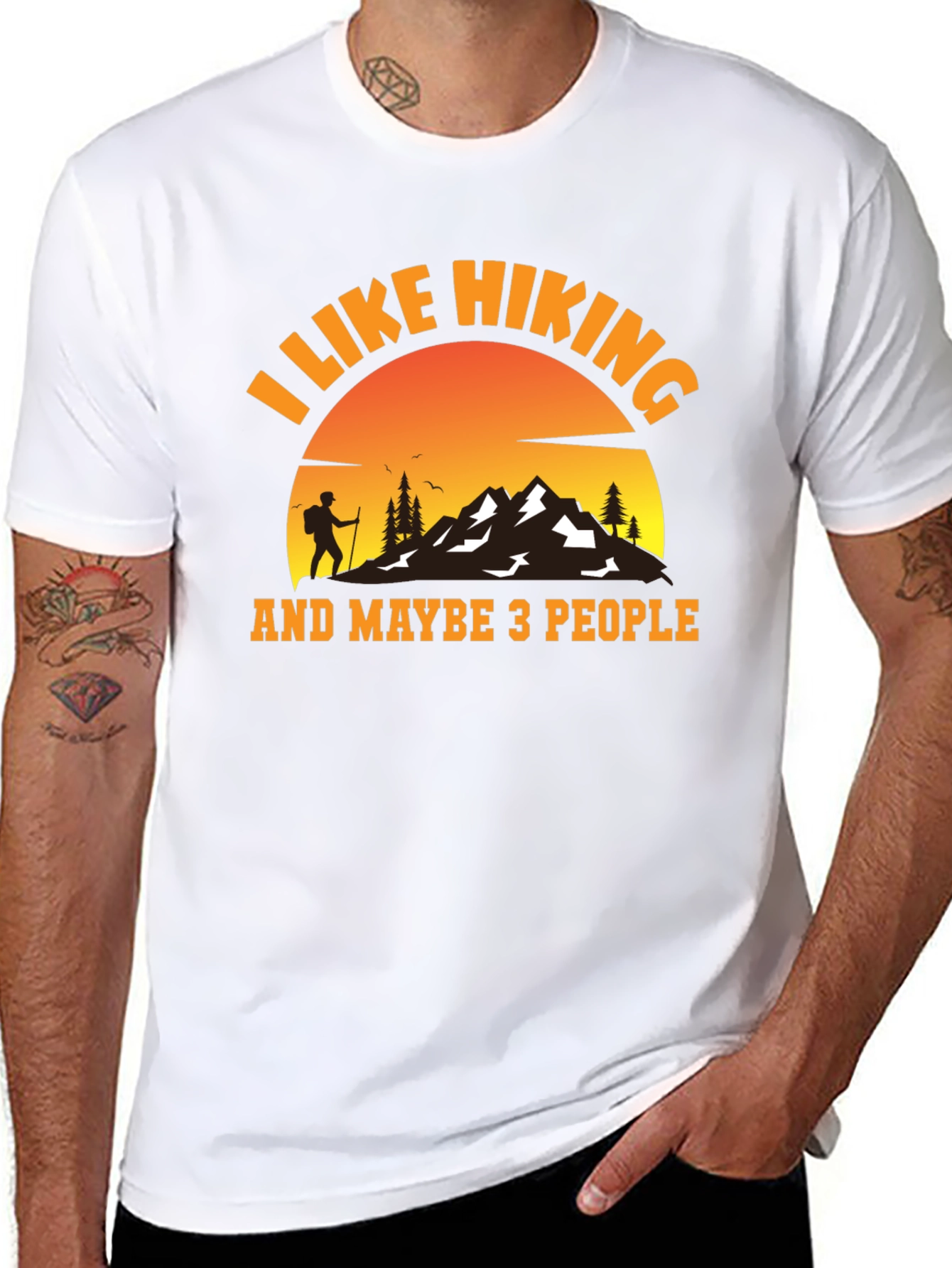 I Like Hiking and Maybe 3 People T-Shirt