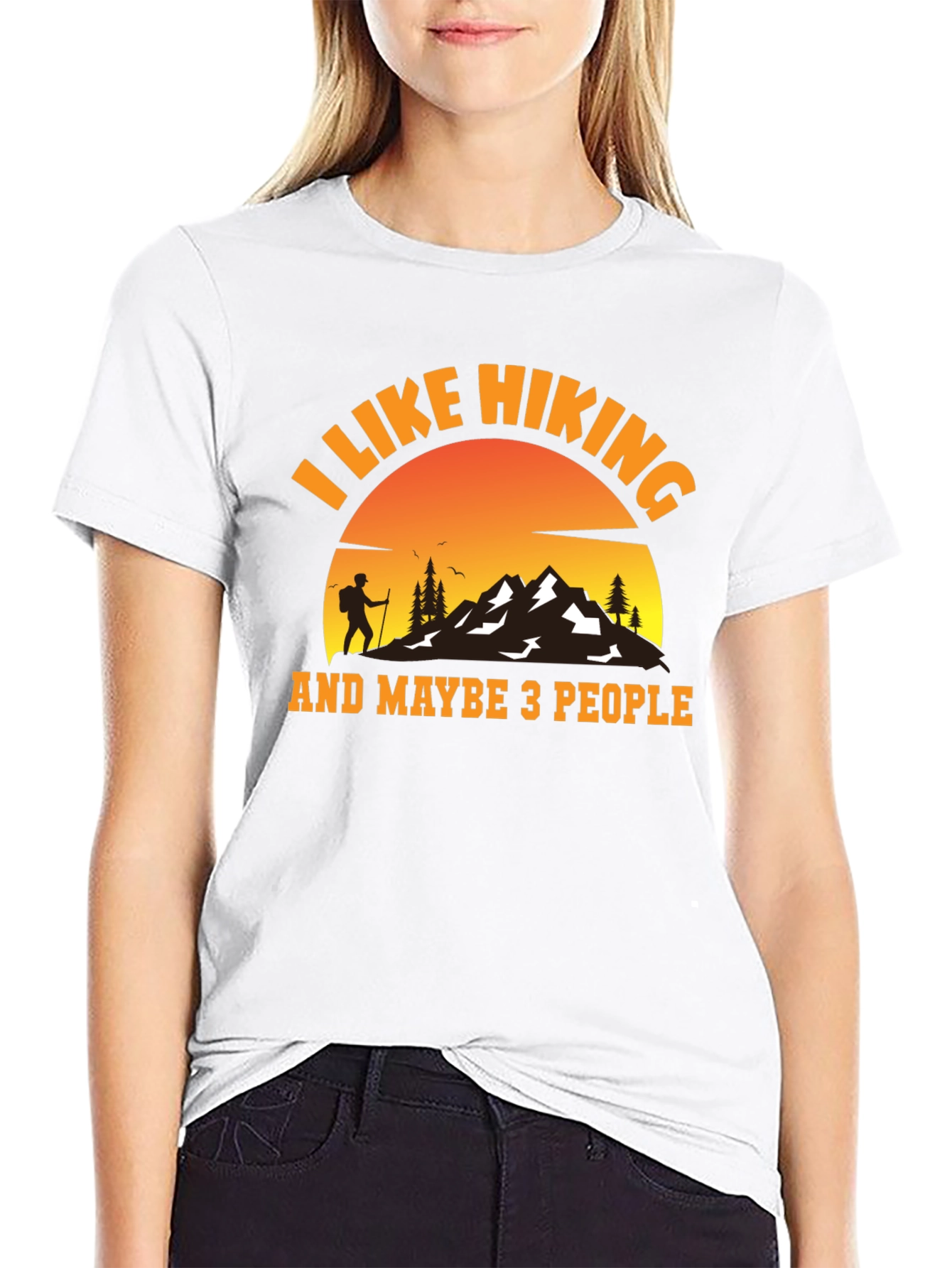 I Like Hiking and Maybe 3 People T-Shirt