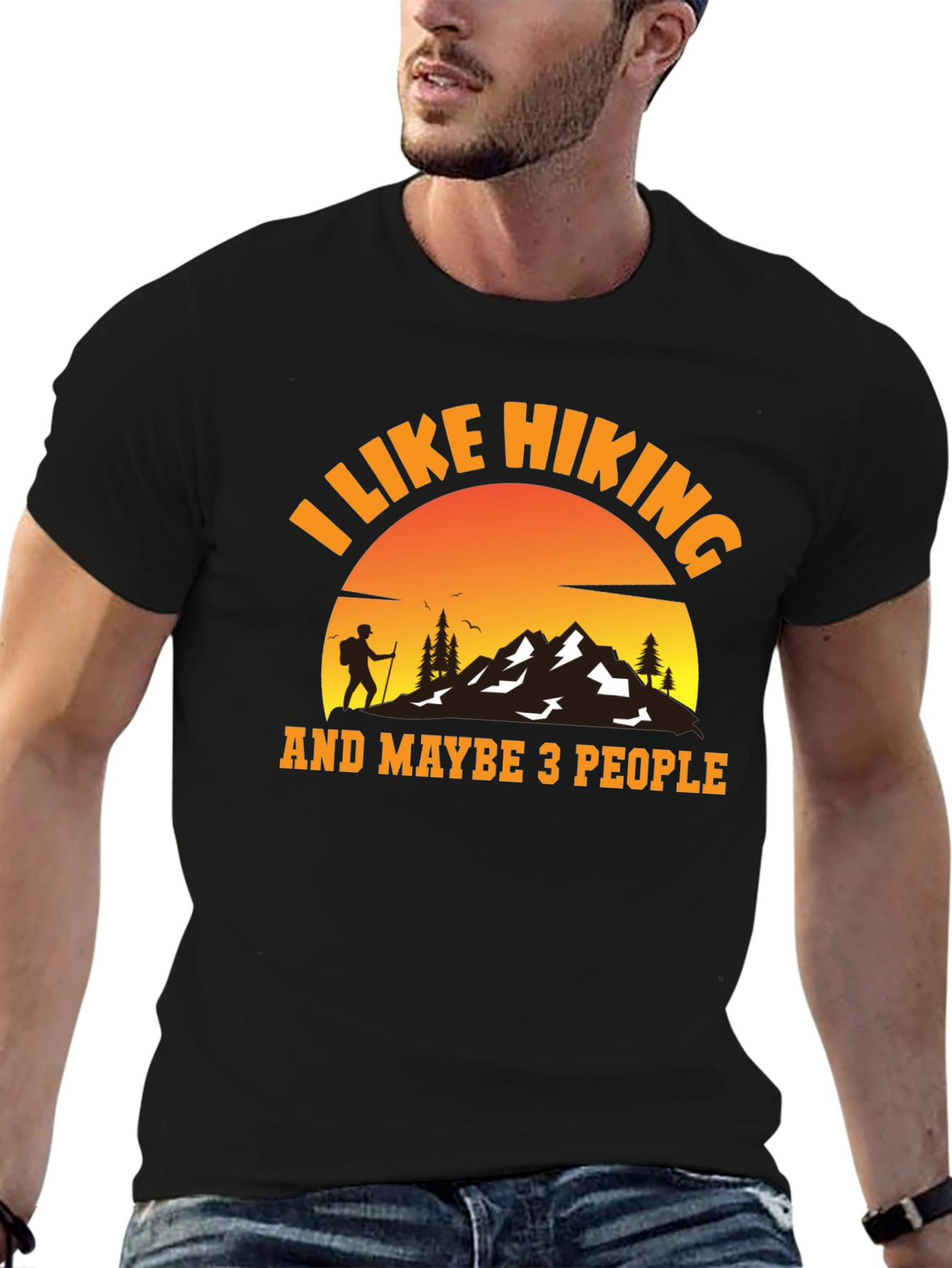 I Like Hiking and Maybe 3 People T-Shirt