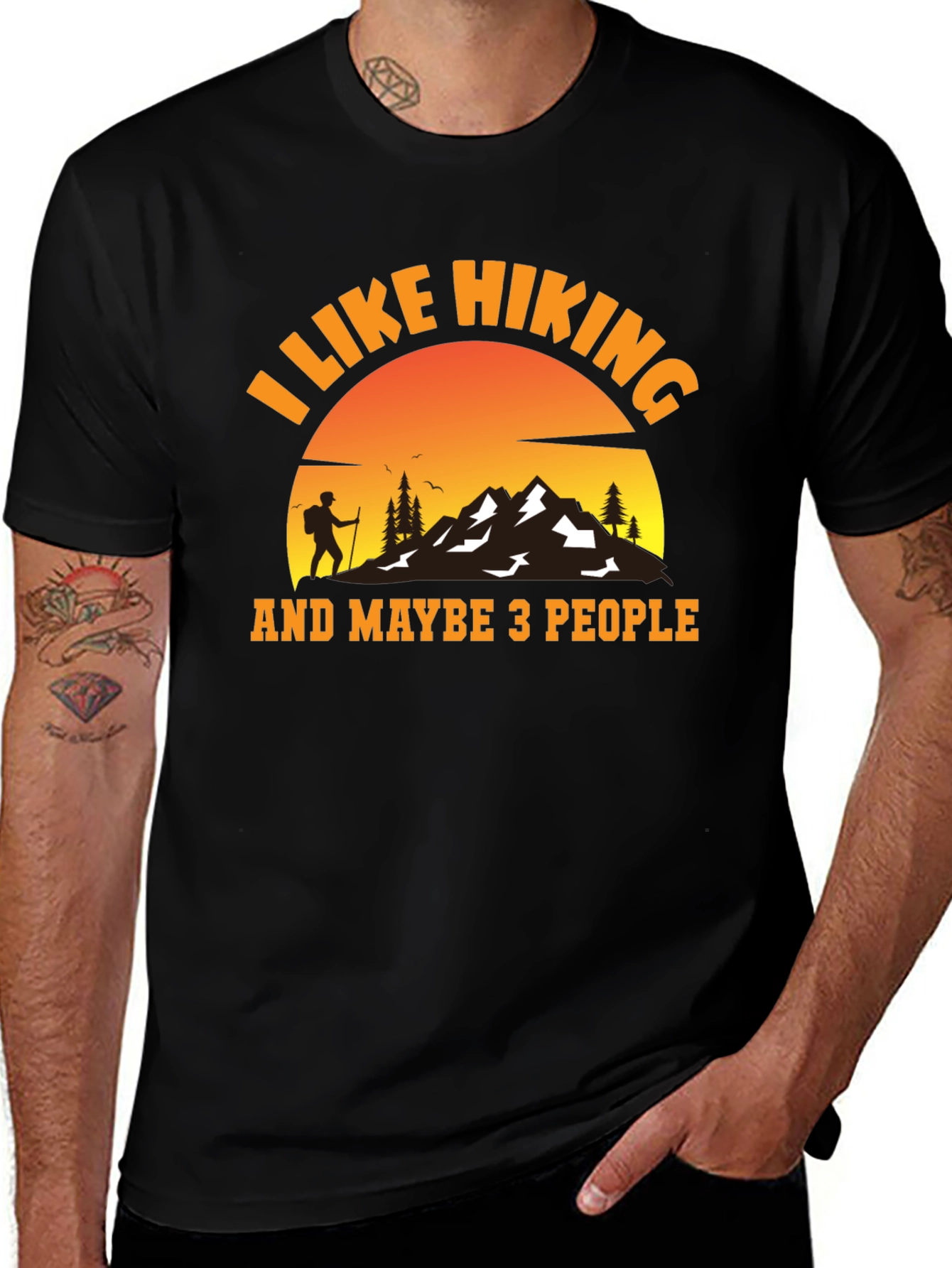 I Like Hiking and Maybe 3 People T-Shirt