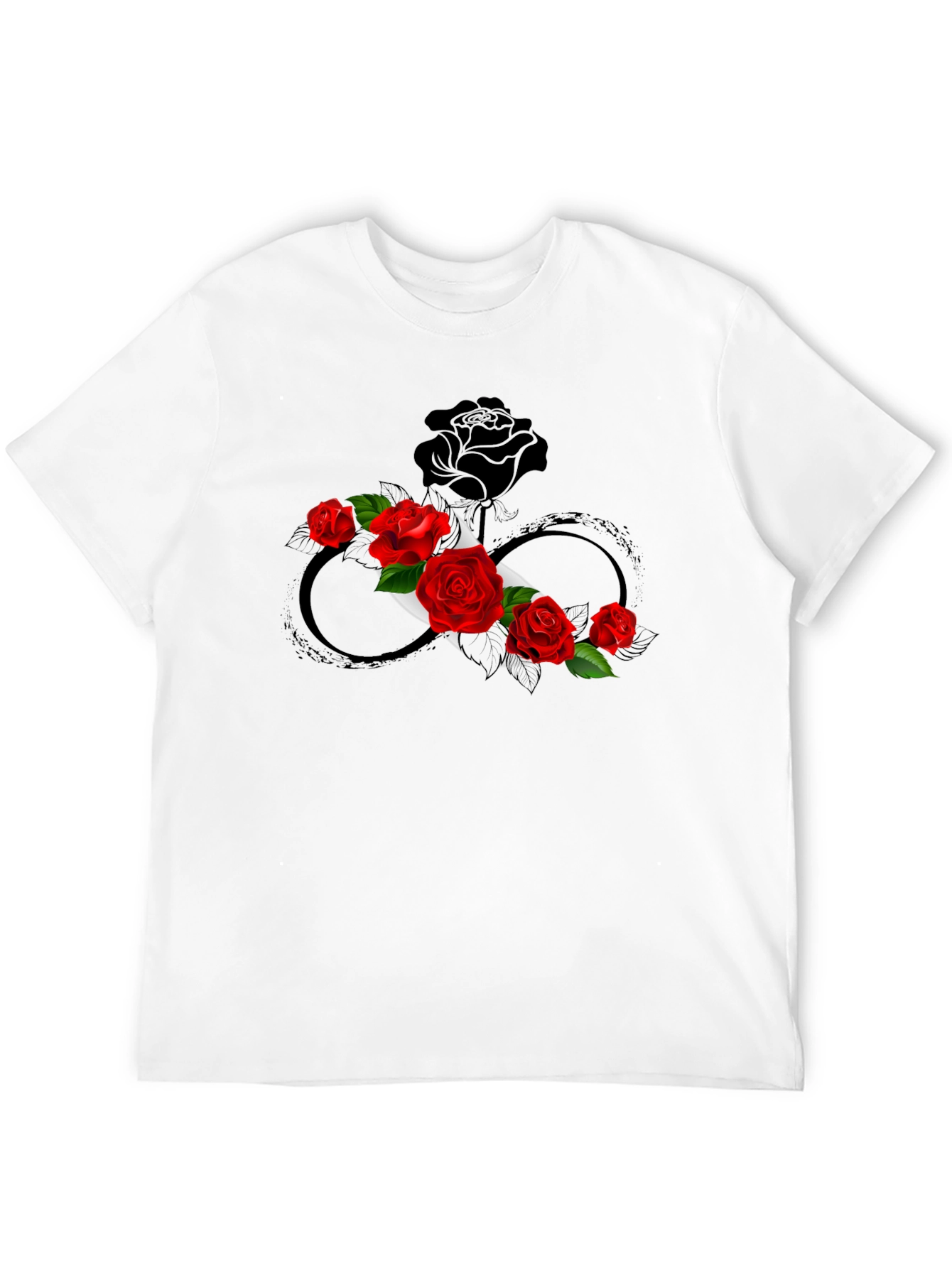Rose Infinity Graphic Tee - Stylish & Unique Design