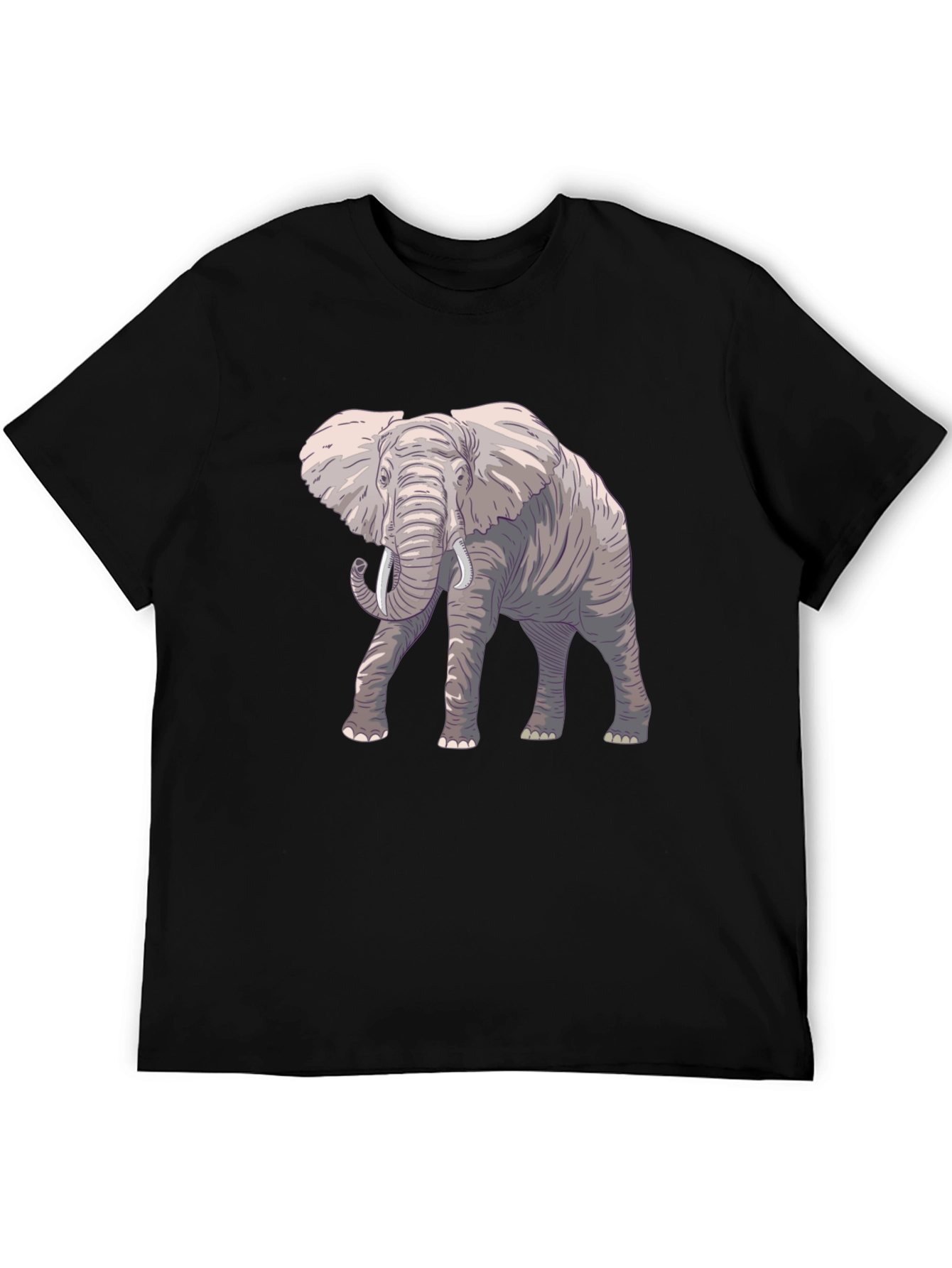 Elephant Graphic Black T-Shirt