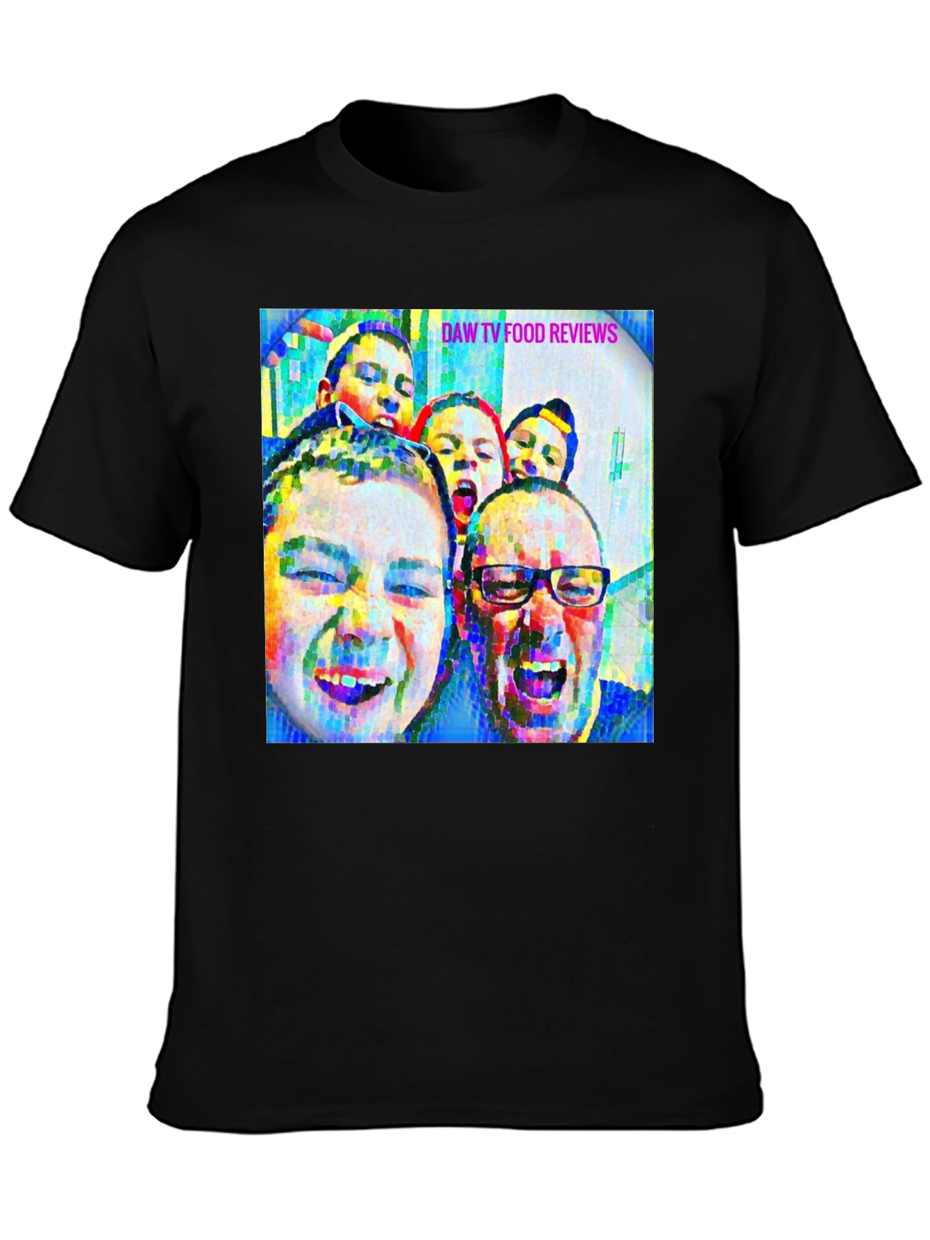 DAW TV Food Reviews Graphic Tee - Black