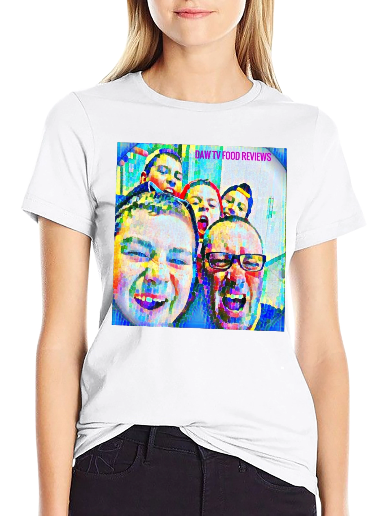 DAW TV Food Reviews Graphic Tee - Black