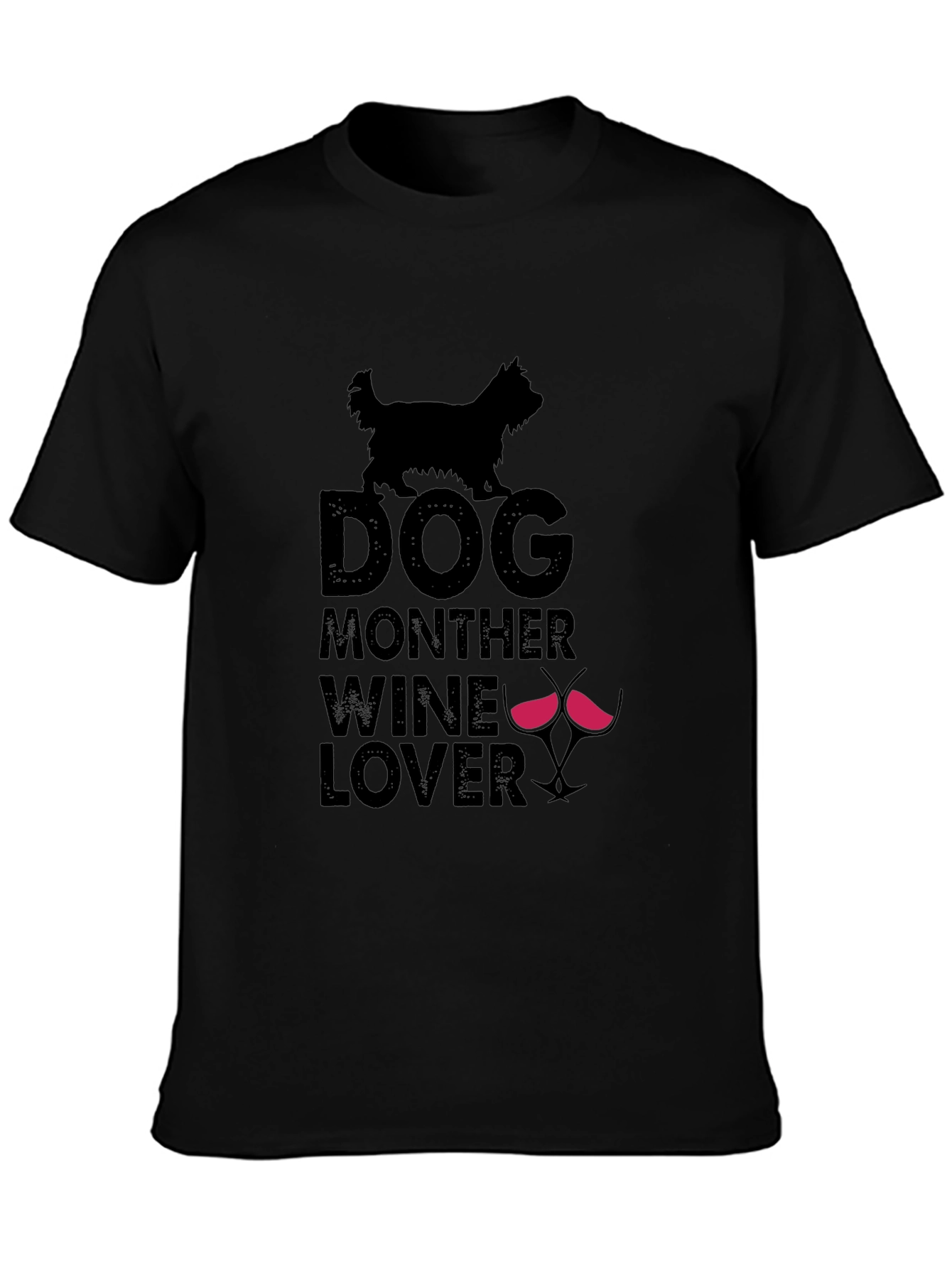 Dog Mother Wine Lover T-Shirt