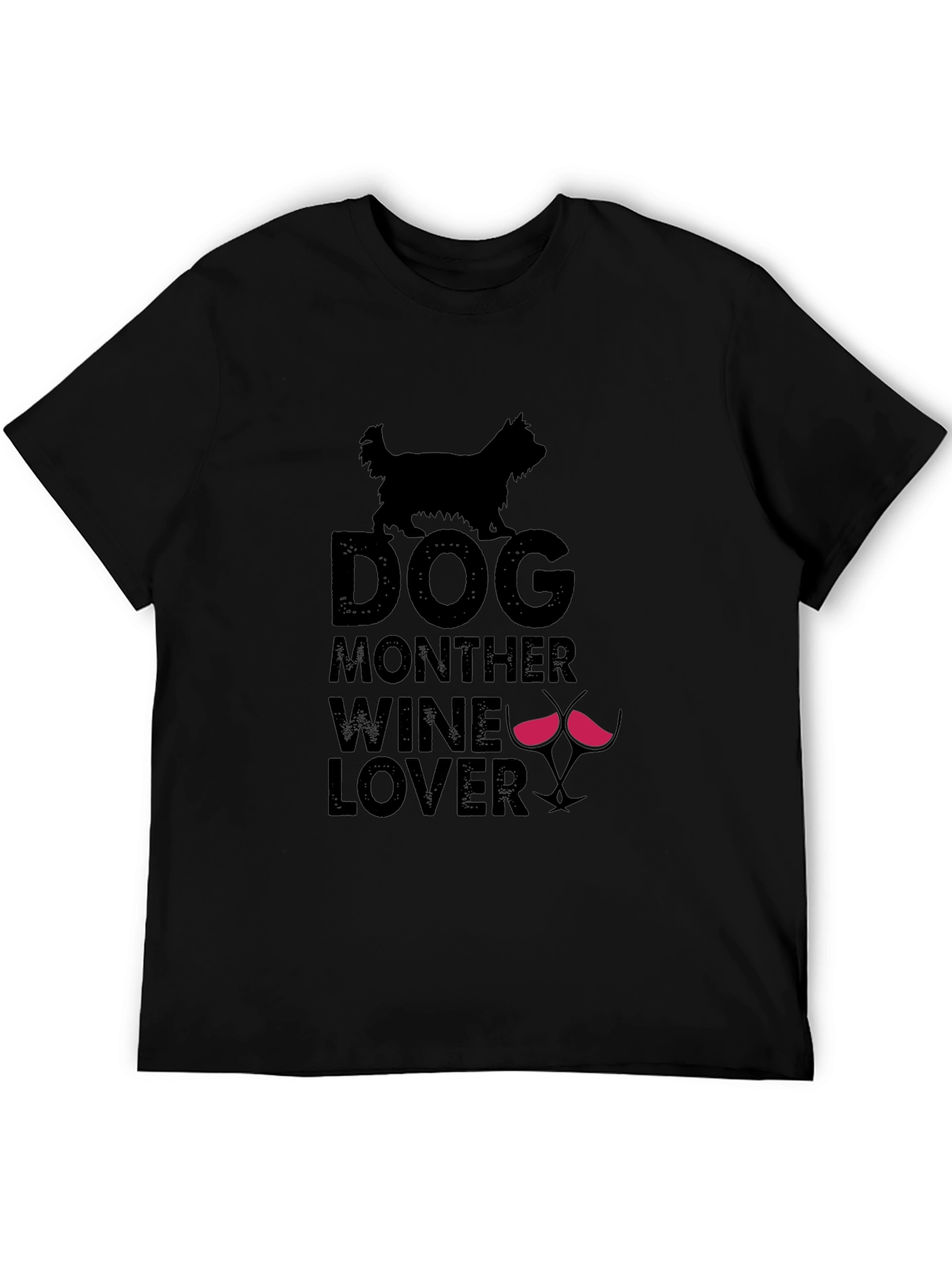 Dog Mother Wine Lover T-Shirt