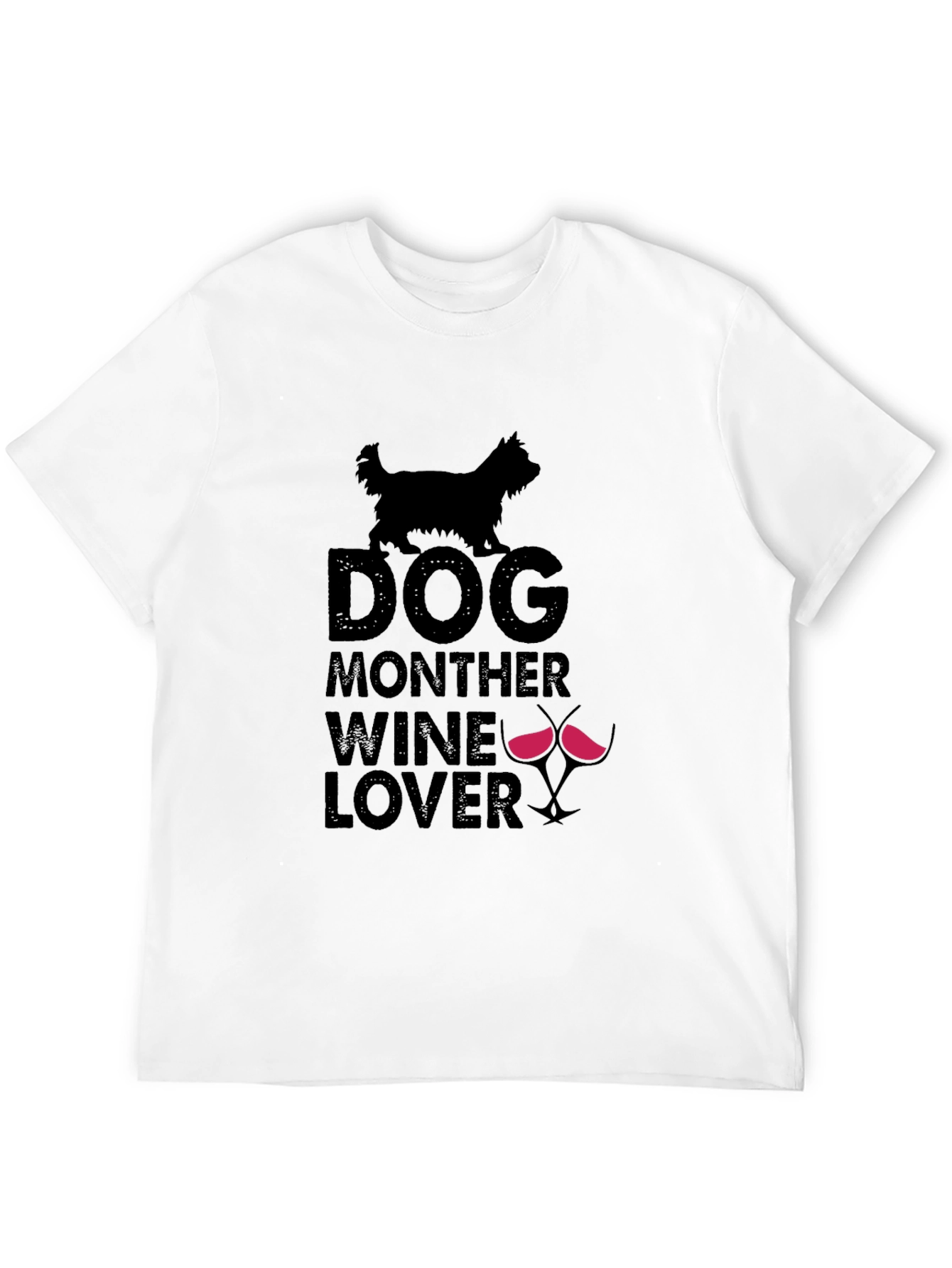 Dog Mother Wine Lover T-Shirt