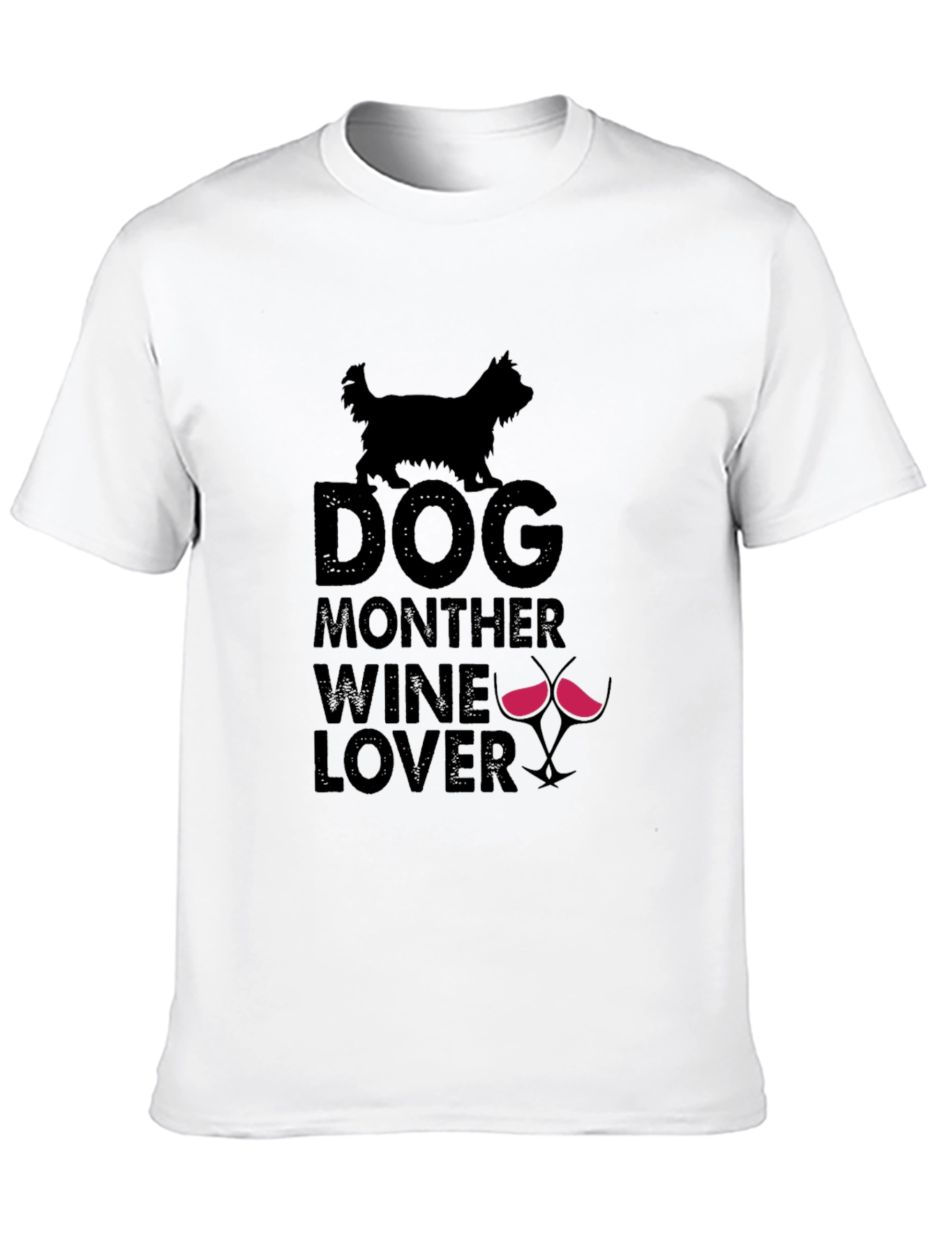 Dog Mother Wine Lover T-Shirt