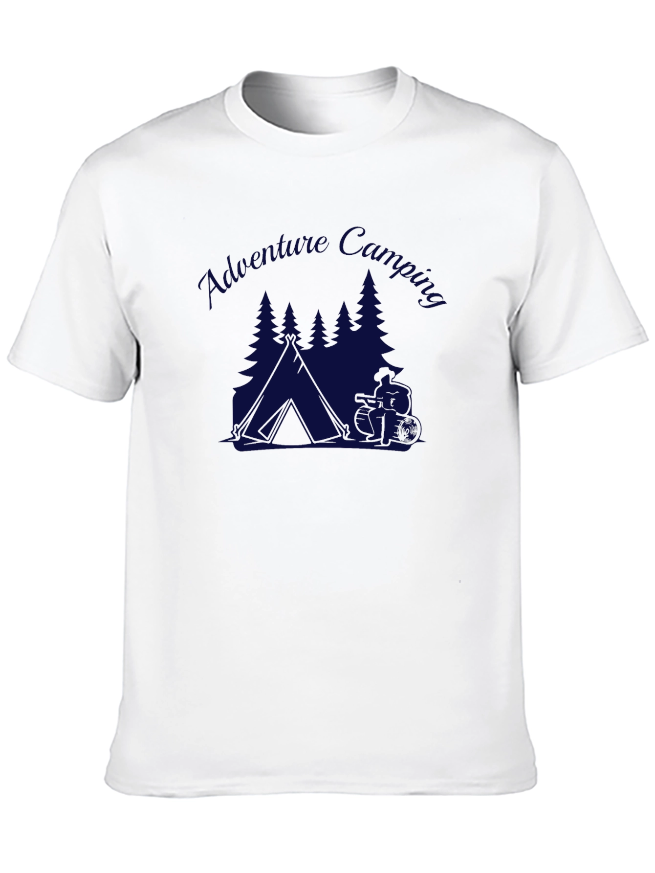 Adventure Camping Graphic Tee - Black