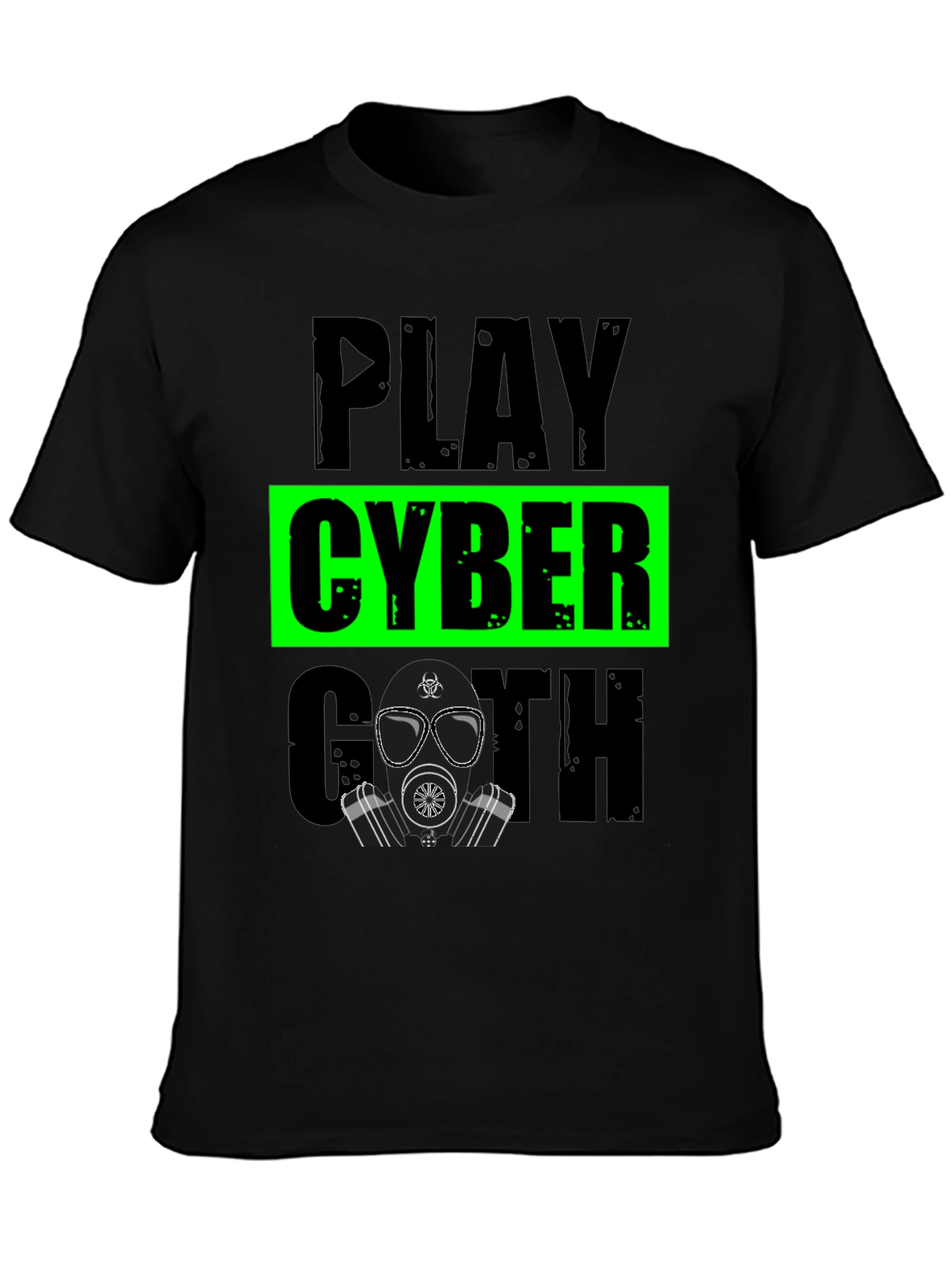 Play Cyber Goth T-Shirt - Black