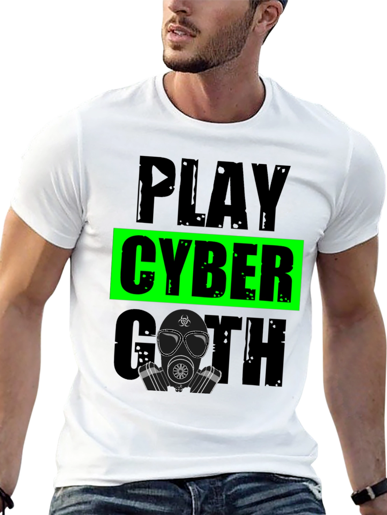 Play Cyber Goth T-Shirt - Black