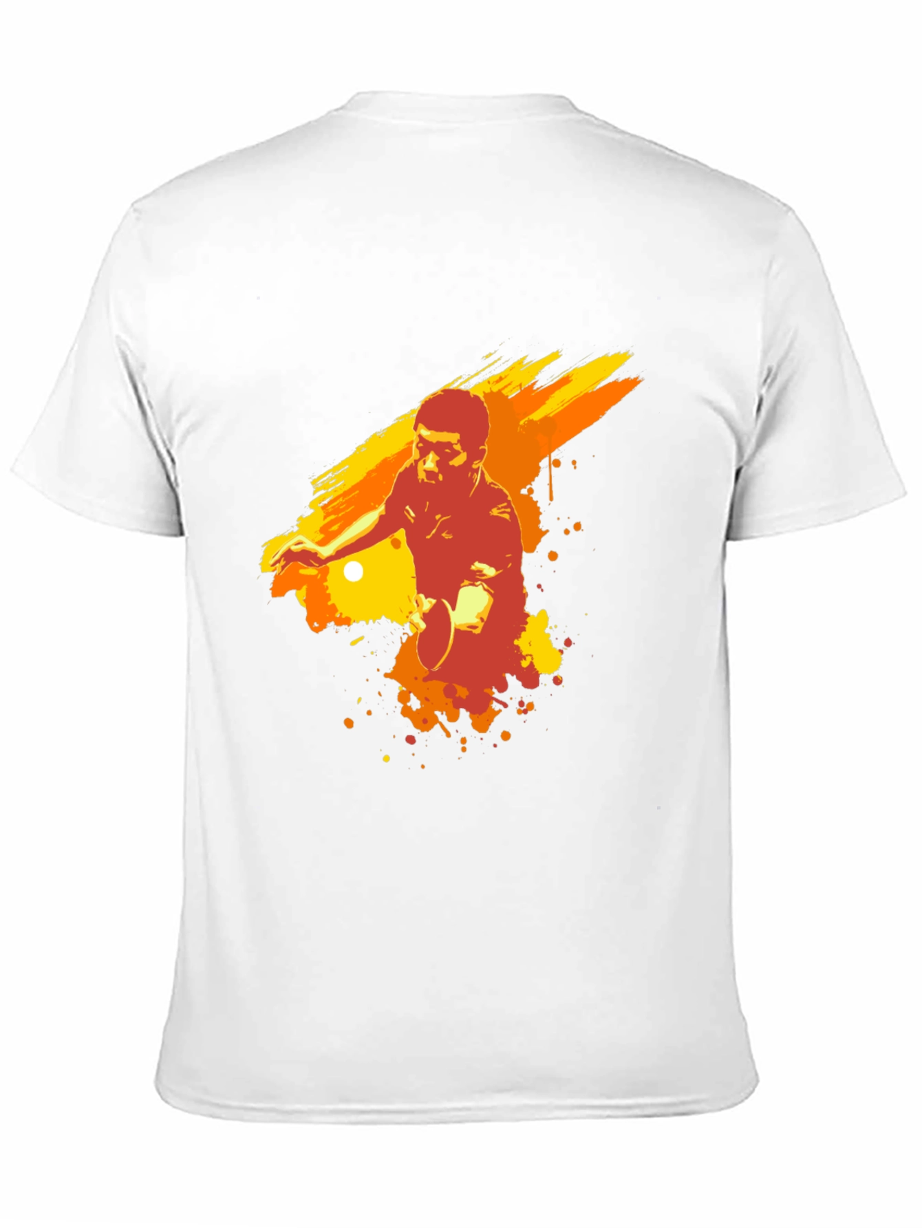 Table Tennis Player Graphic Tee - Black
