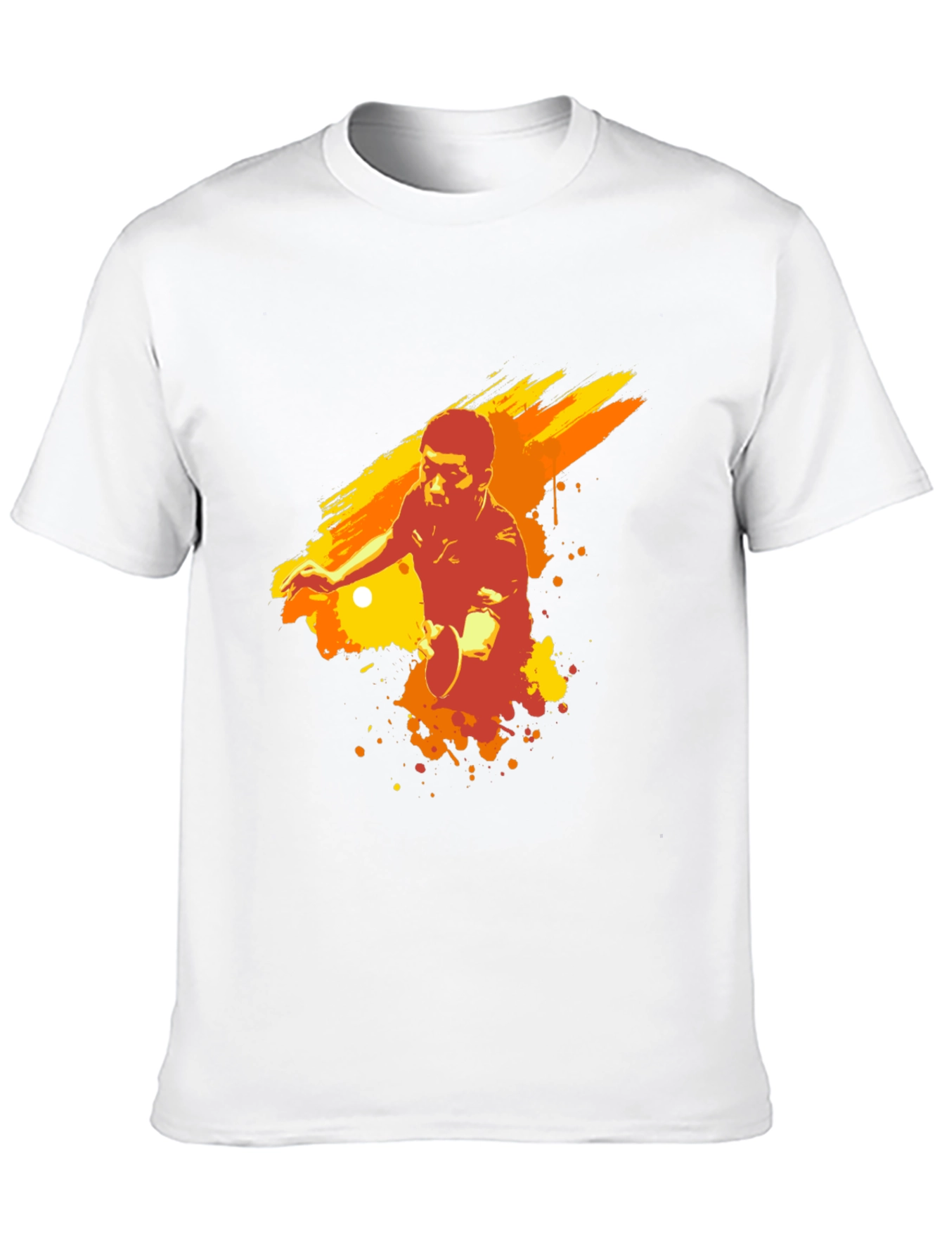 Table Tennis Player Graphic Tee - Black