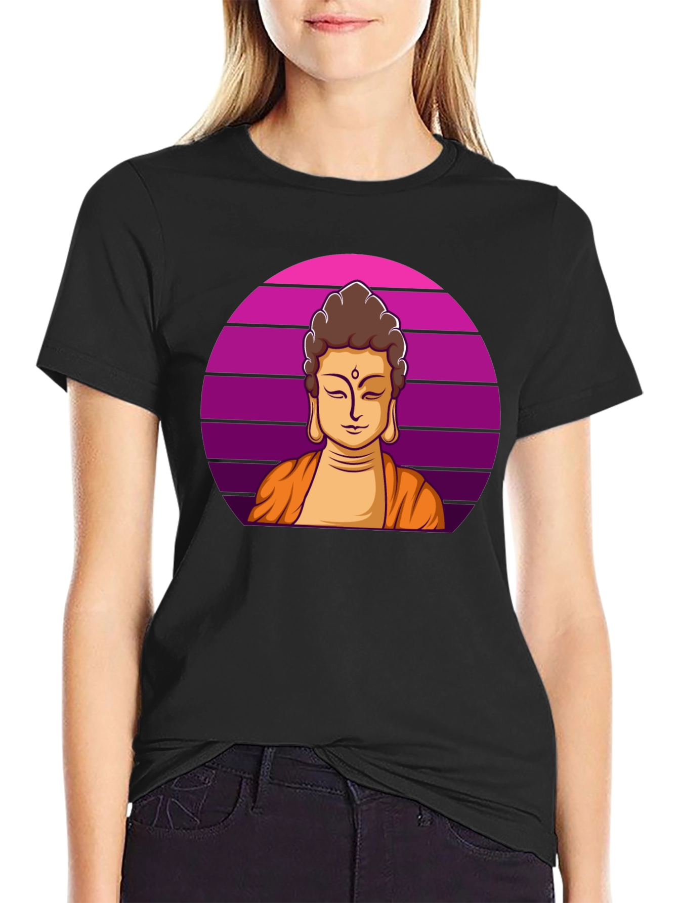 Buddha Graphic Tee - Mens Black T-Shirt