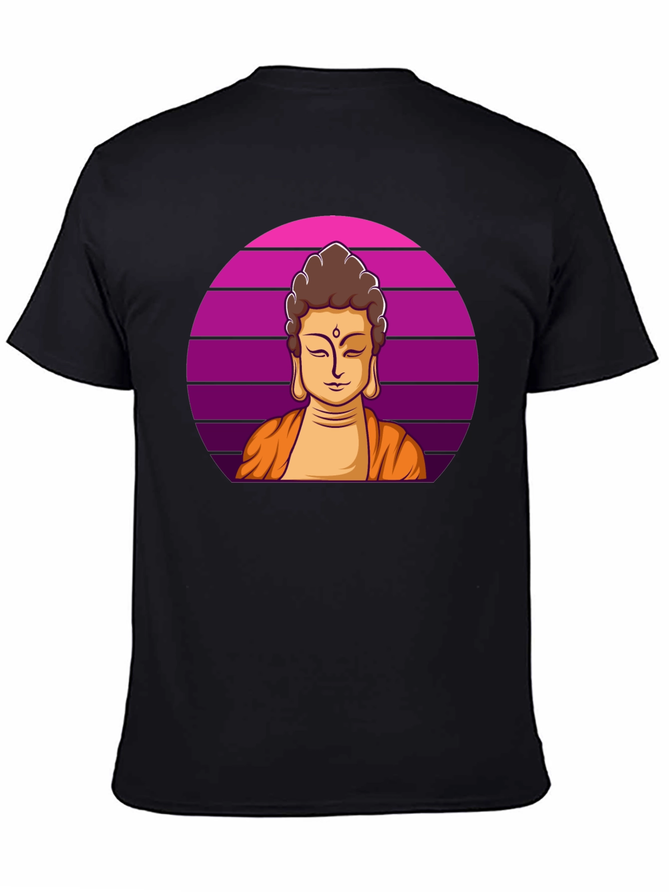 Buddha Graphic Tee - Mens Black T-Shirt