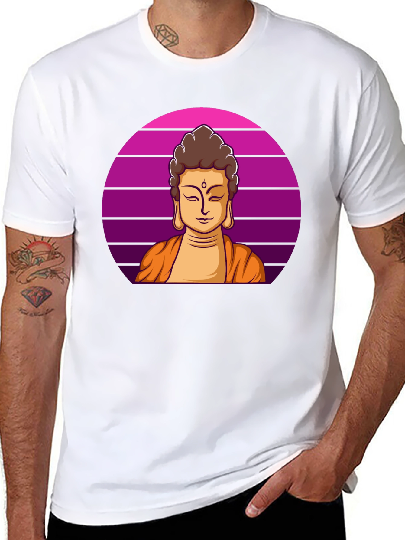 Buddha Graphic Tee - Mens Black T-Shirt