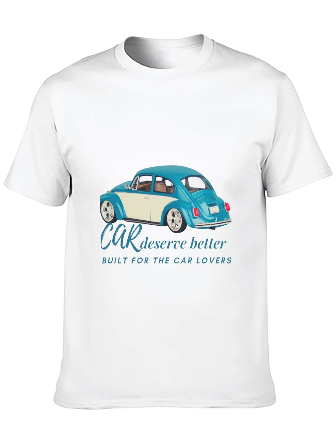 Car Lovers Black Tee - Classic Car Design
