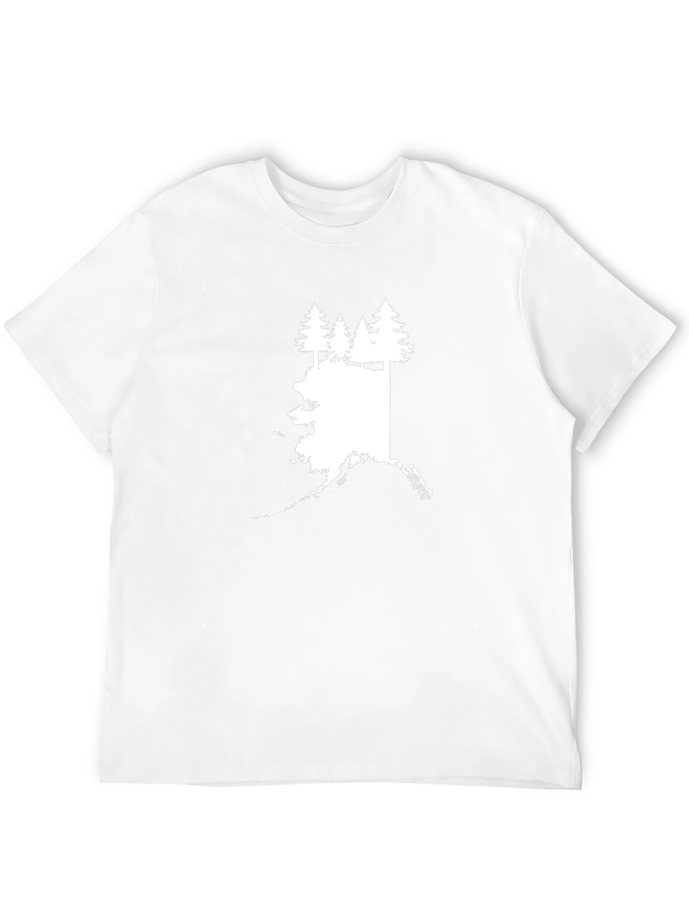 Alaska Pine Tree Graphic Tee - Black