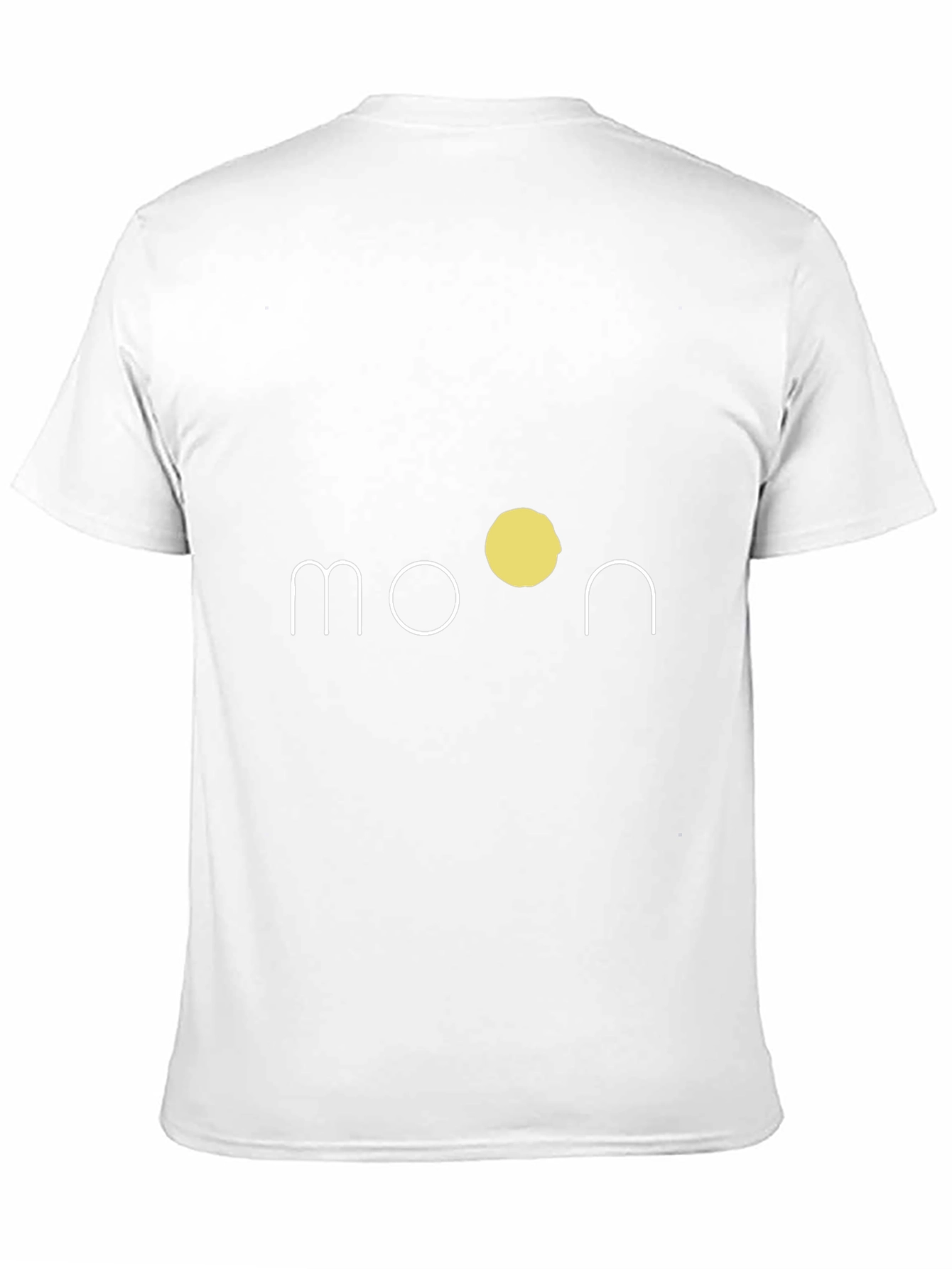 Minimalist Moon Graphic Black T-Shirt