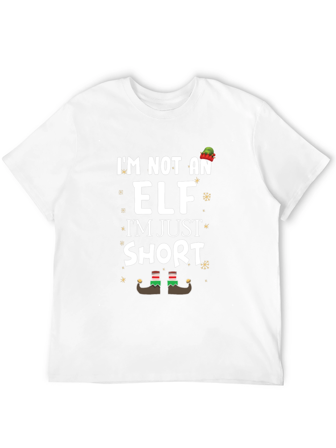 Funny Christmas Elf Short T-Shirt