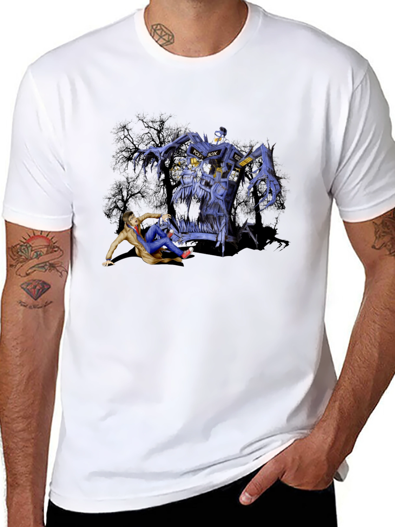 Doctor Who TARDIS Monster Graphic T-Shirt