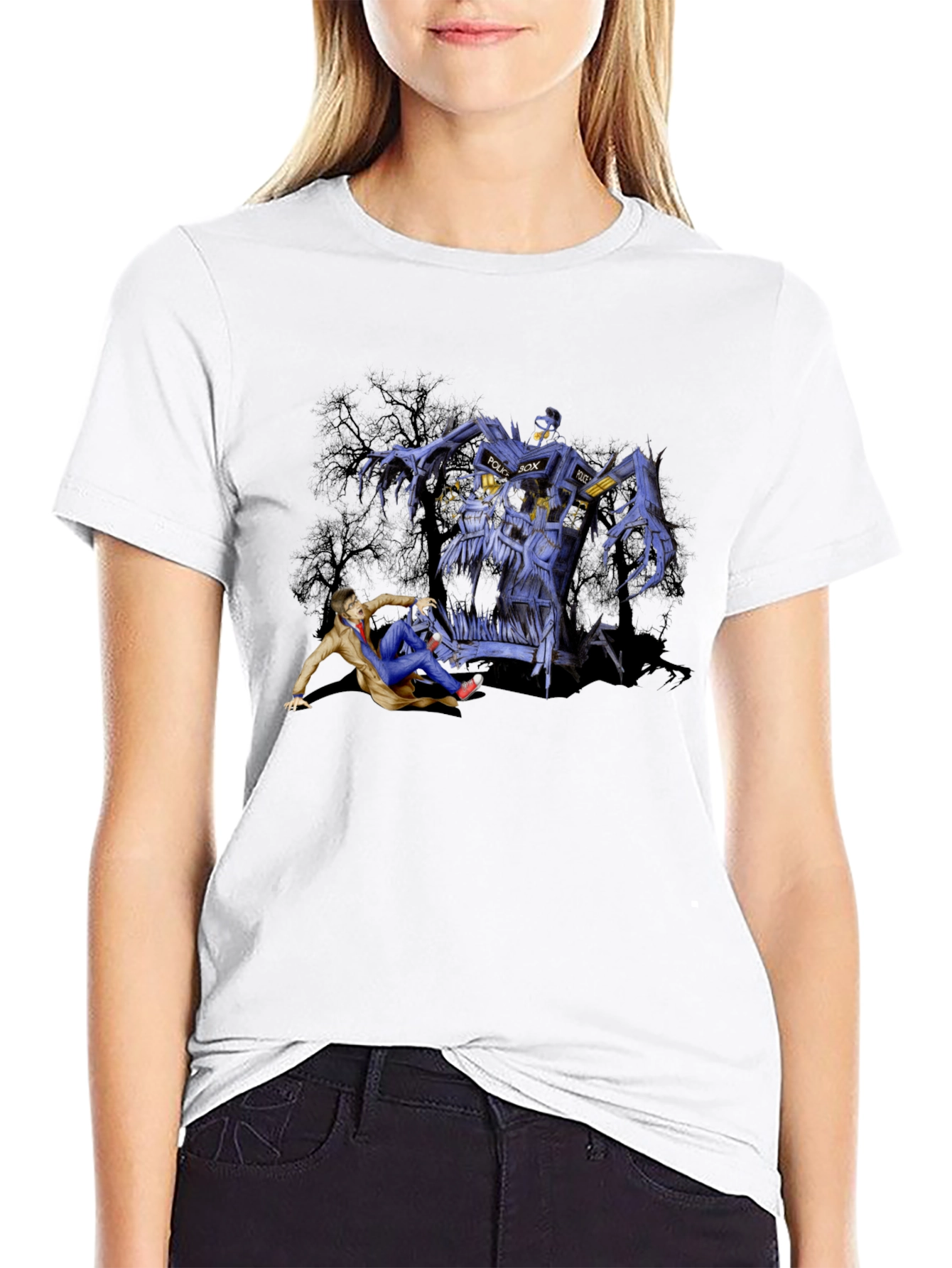 Doctor Who TARDIS Monster Graphic T-Shirt