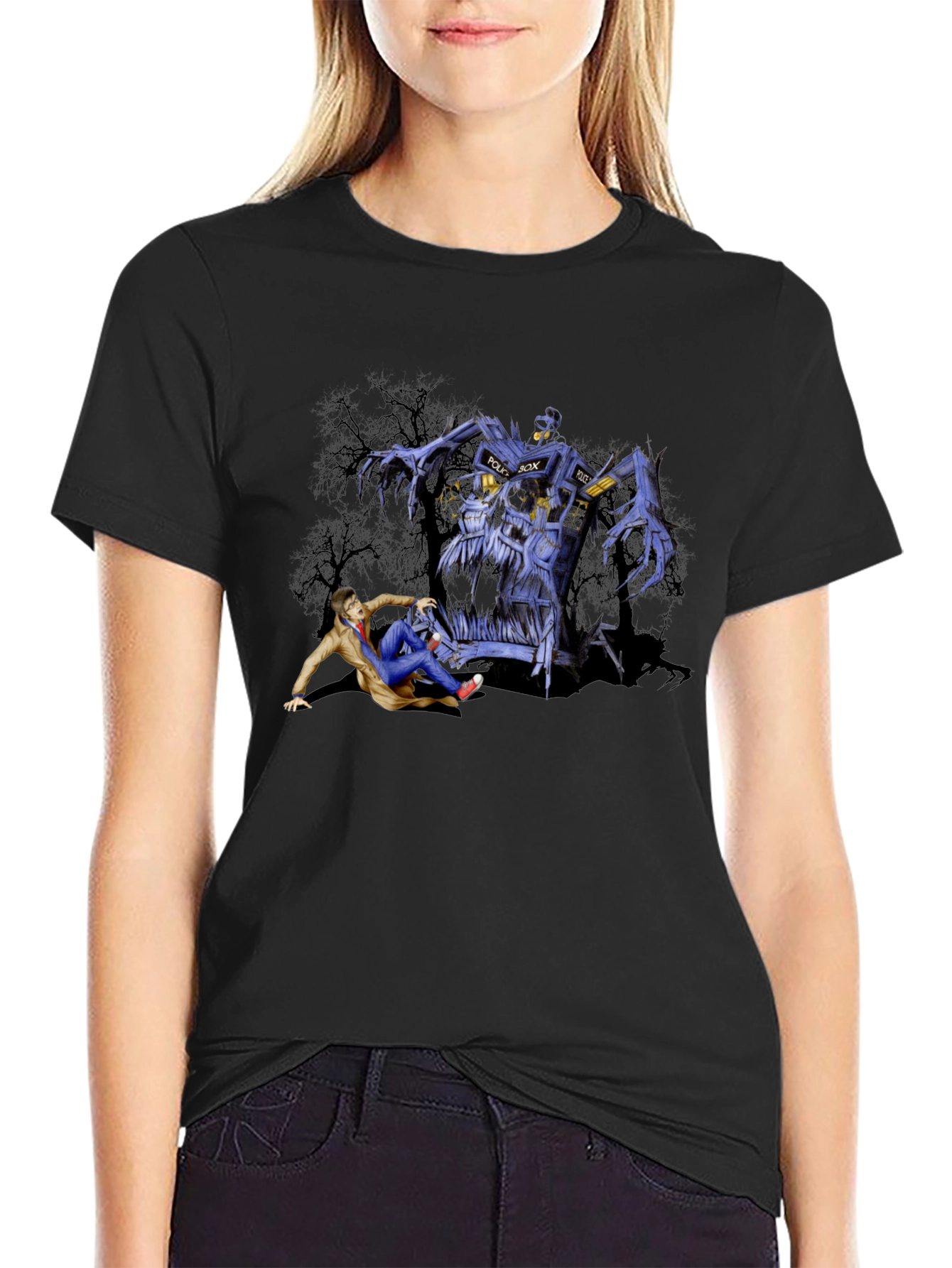Doctor Who TARDIS Monster Graphic T-Shirt