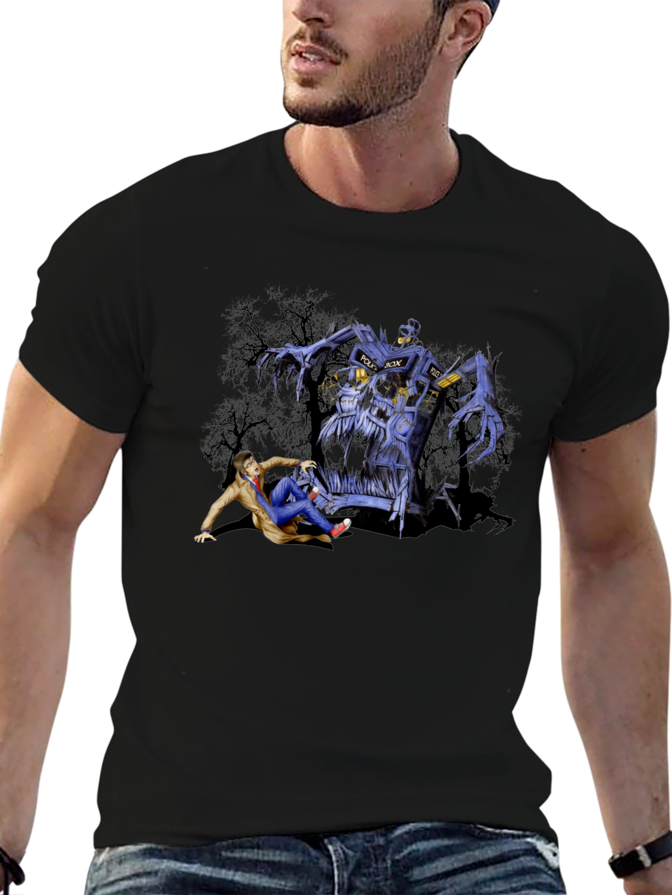 Doctor Who TARDIS Monster Graphic T-Shirt