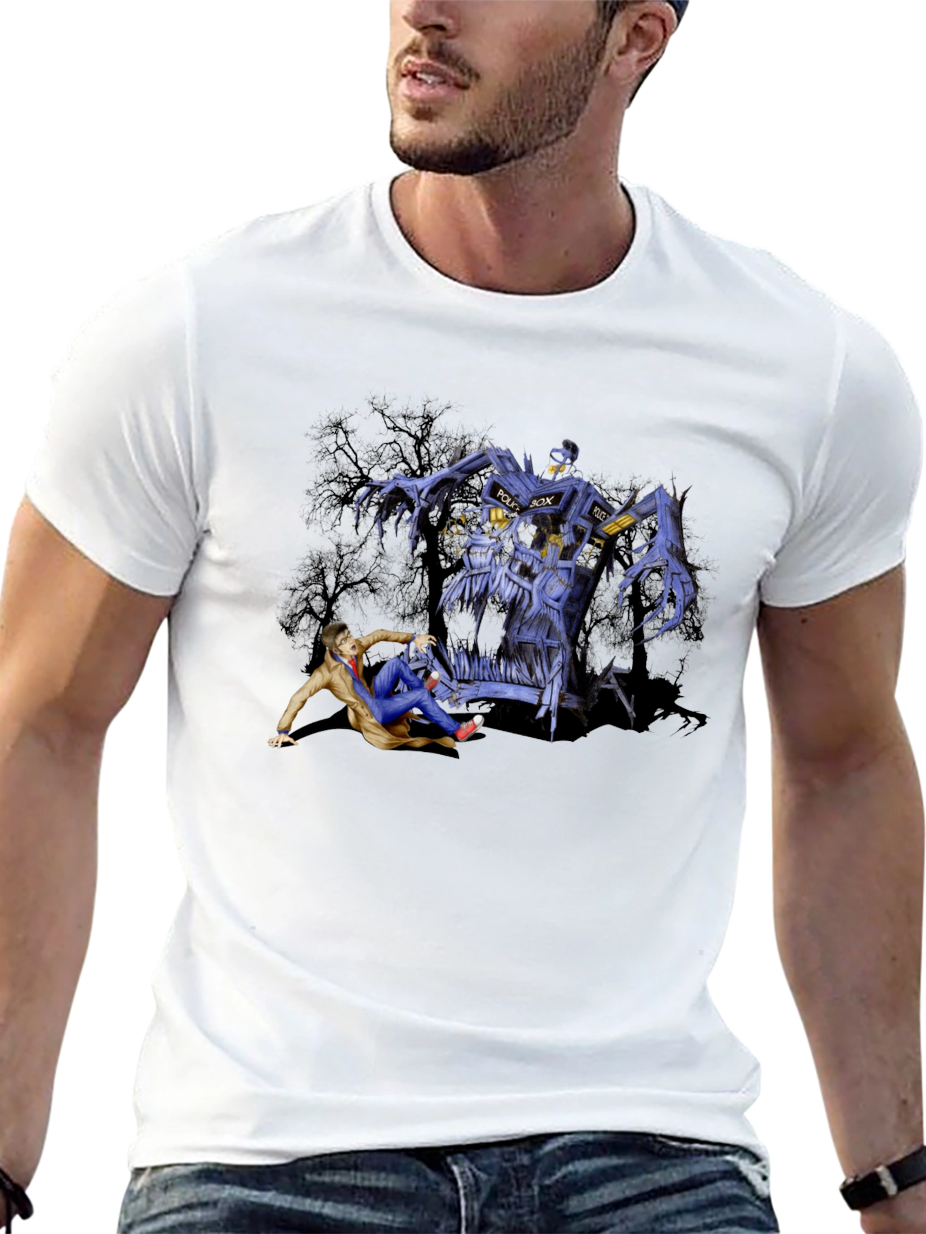 Doctor Who TARDIS Monster Graphic T-Shirt