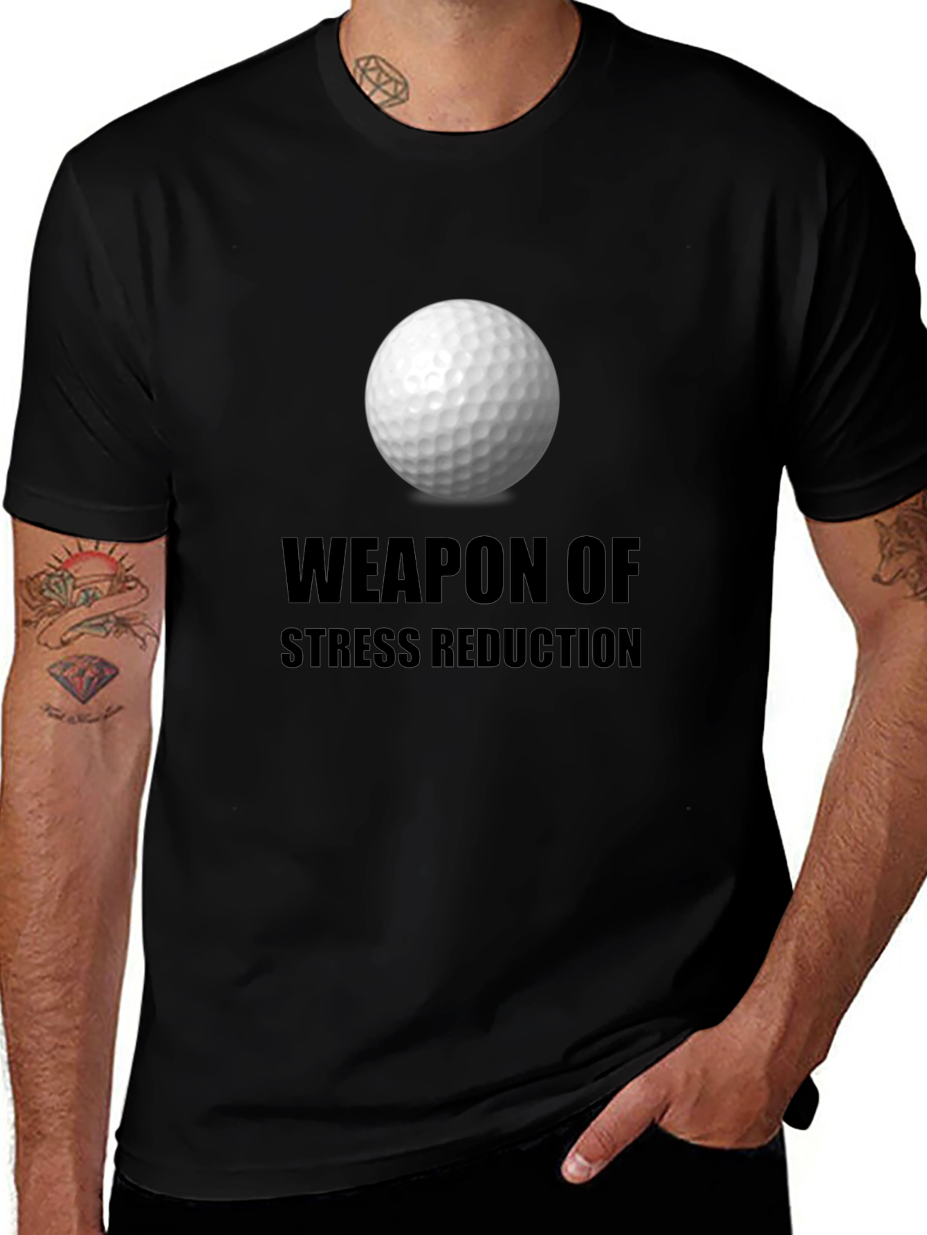 Golf Ball Weapon Stress Reduction T-Shirt