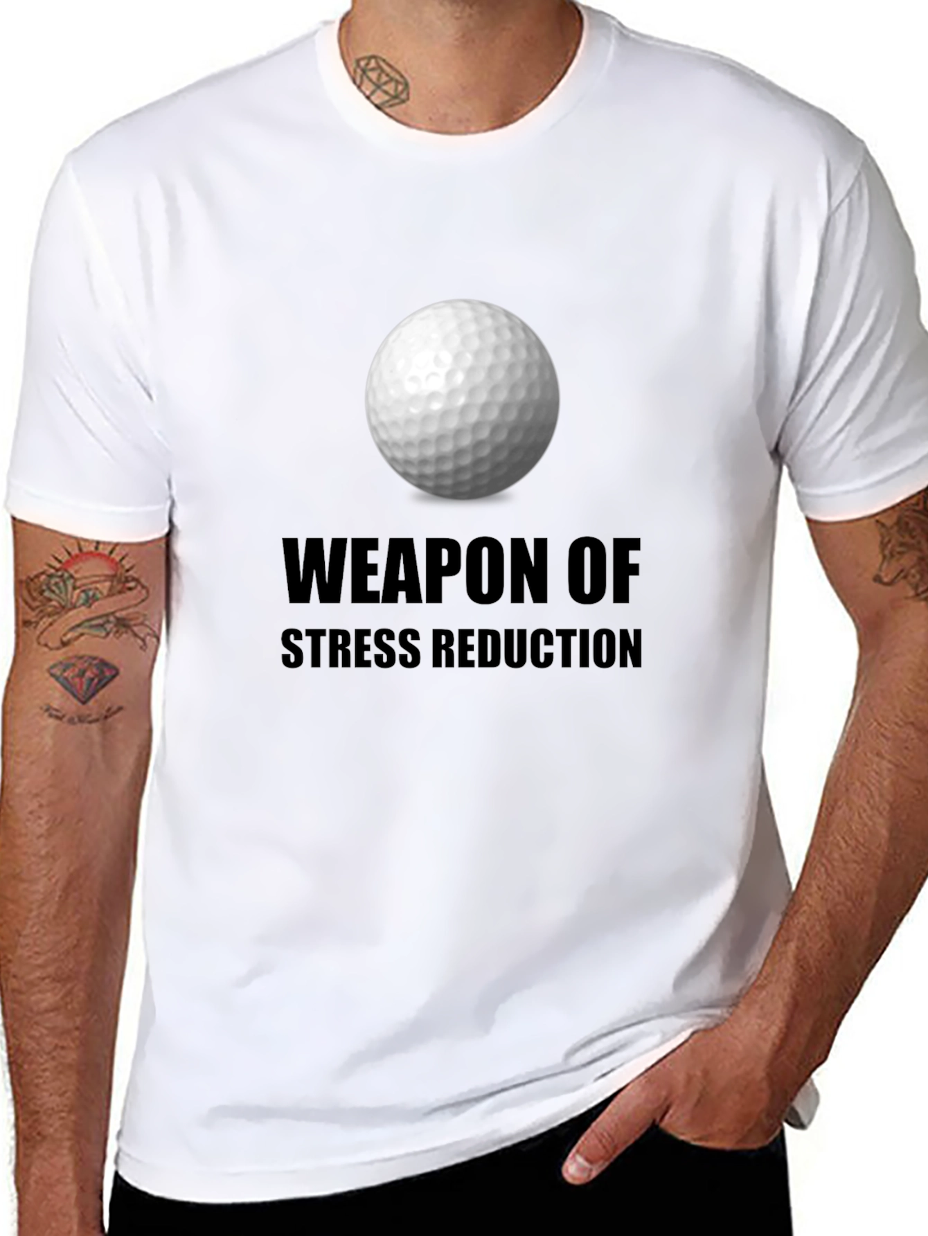 Golf Ball Weapon Stress Reduction T-Shirt
