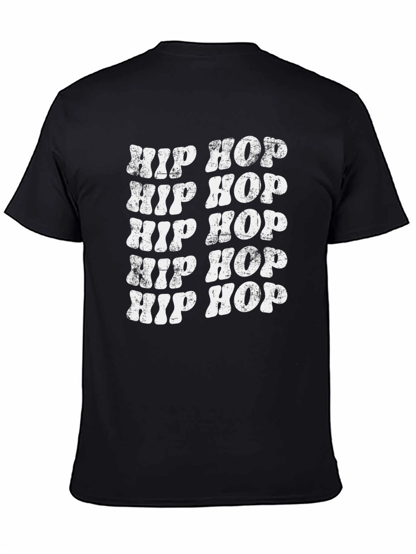 Retro Hip Hop T-Shirt - Distressed Design