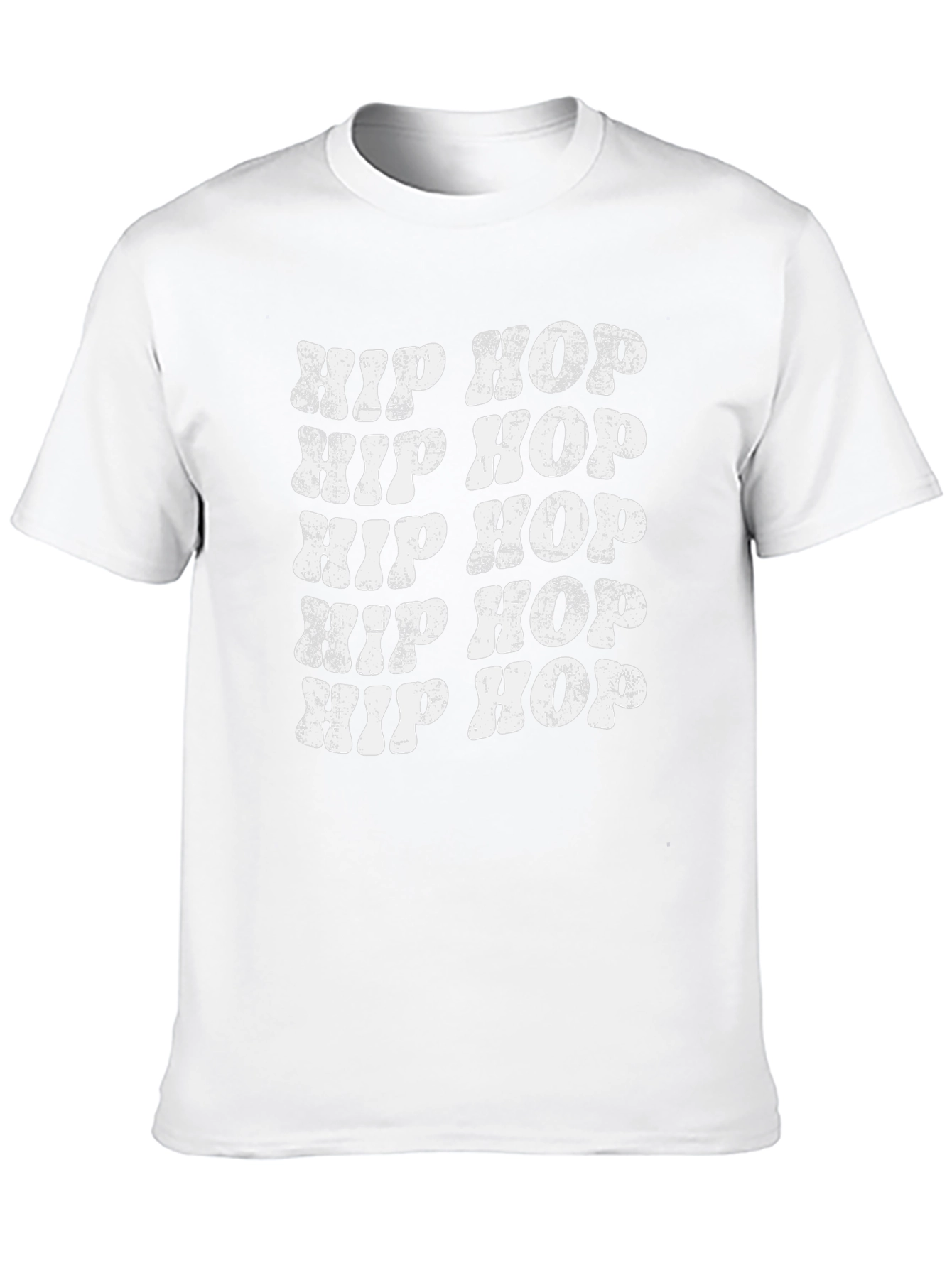 Retro Hip Hop T-Shirt - Distressed Design