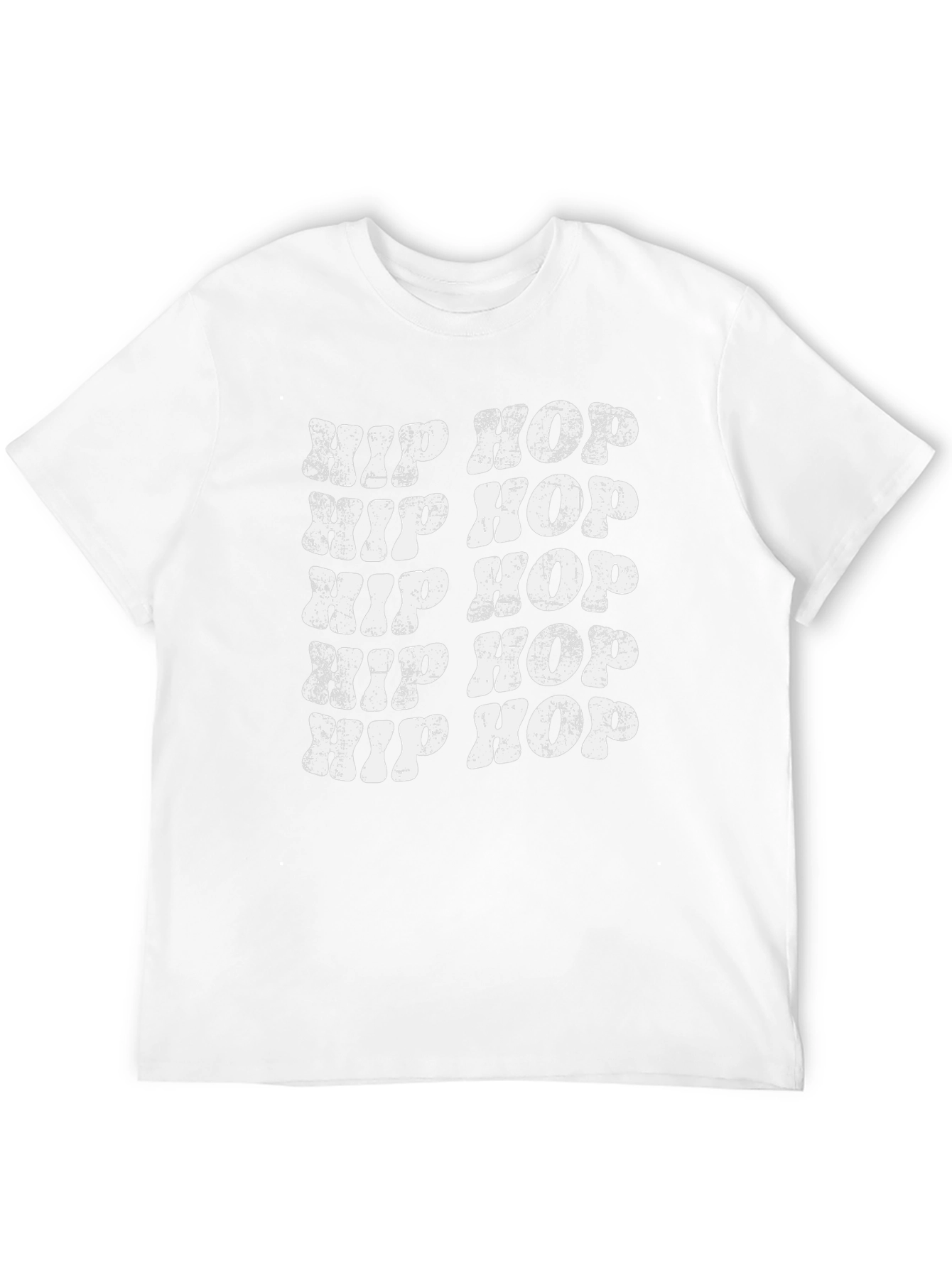 Retro Hip Hop T-Shirt - Distressed Design