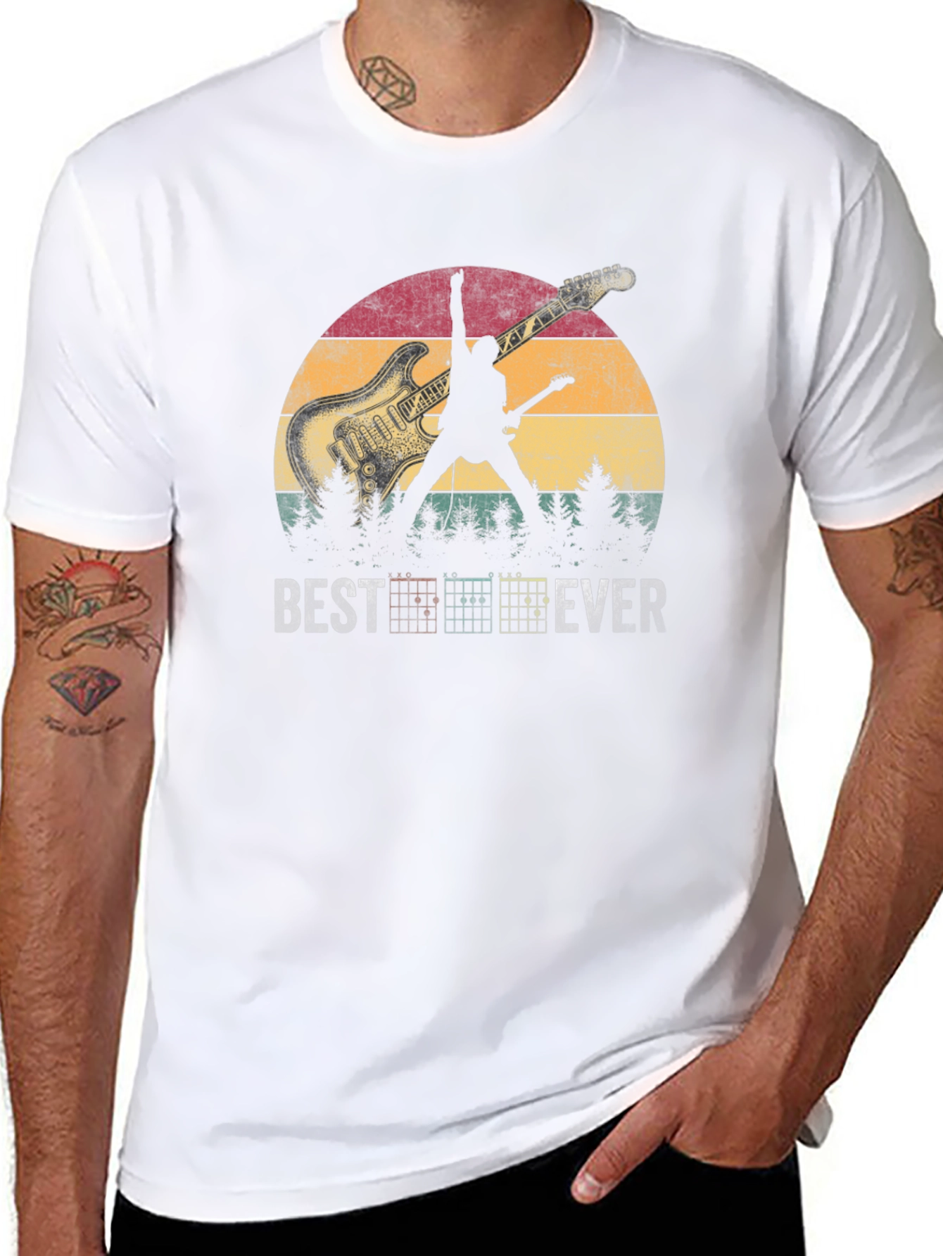 Best Ever Guitarist Silhouette T-Shirt