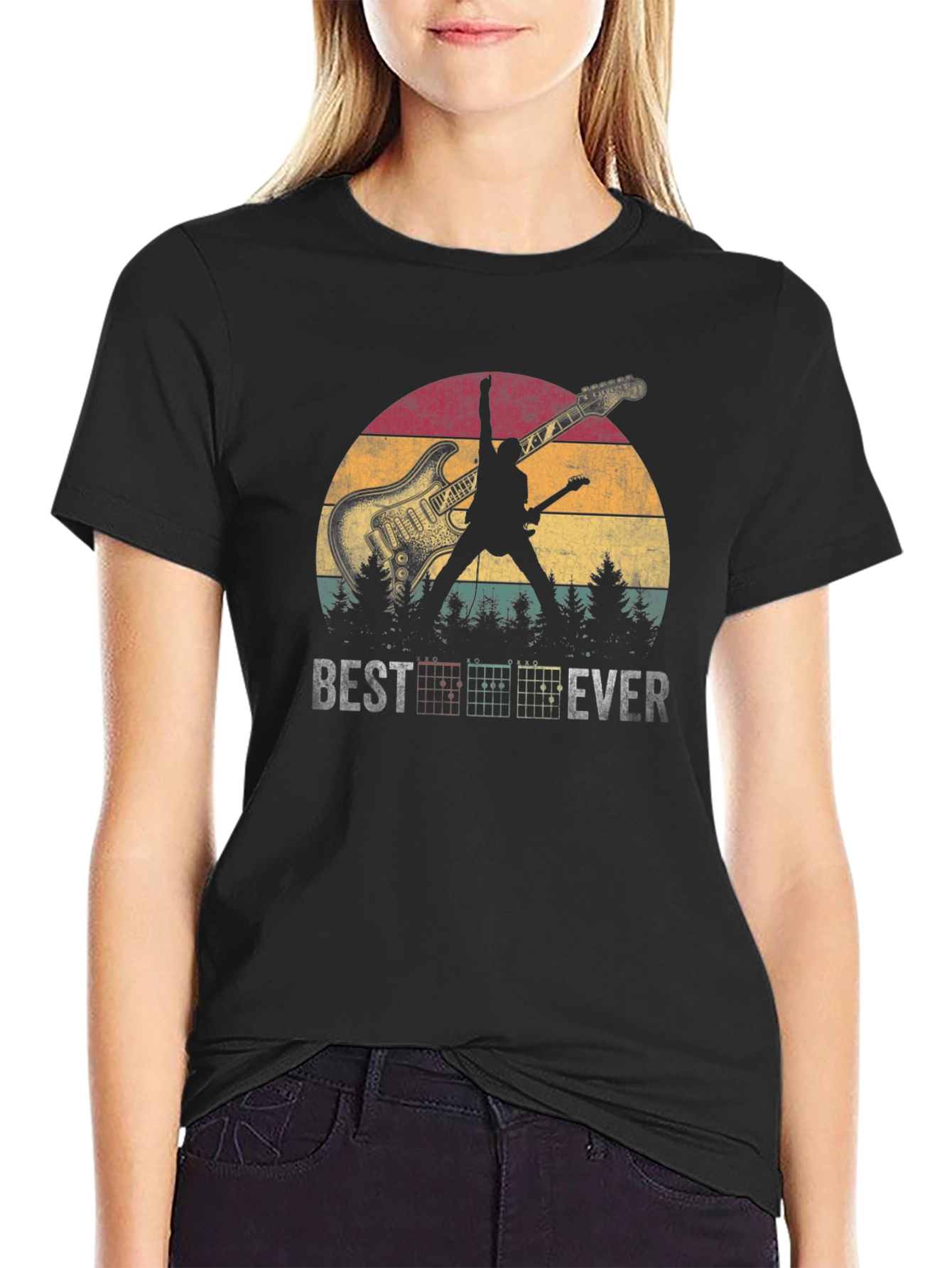 Best Ever Guitarist Silhouette T-Shirt